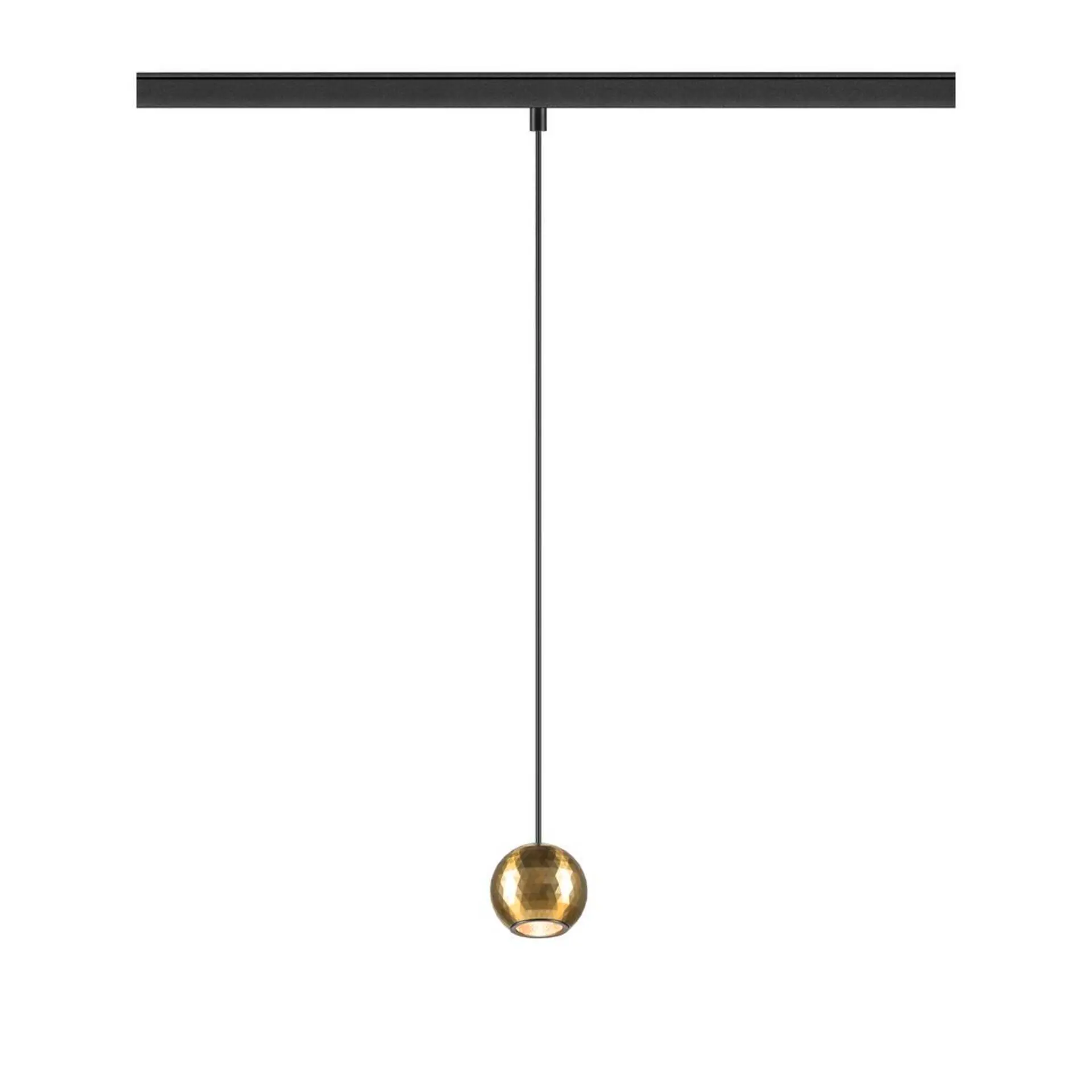 LA 1010336 DYSKO 48V závěsné svítidlo, DALI, závěsná délka 200 cm, 2700K, 36°, černá / zlatá - BIG WHITE (SLV)