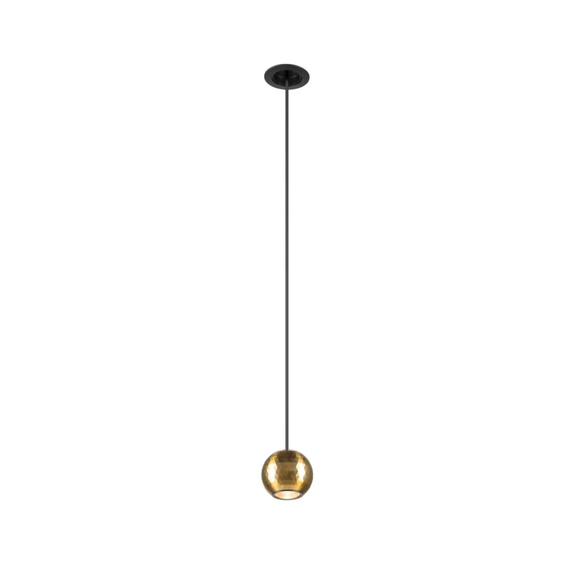 BIG WHITE SLV DYSKO závěsné svítidlo, PHASE, délka závěsu 200 cm, 2700K, 36°, černá / zlatá 1010359