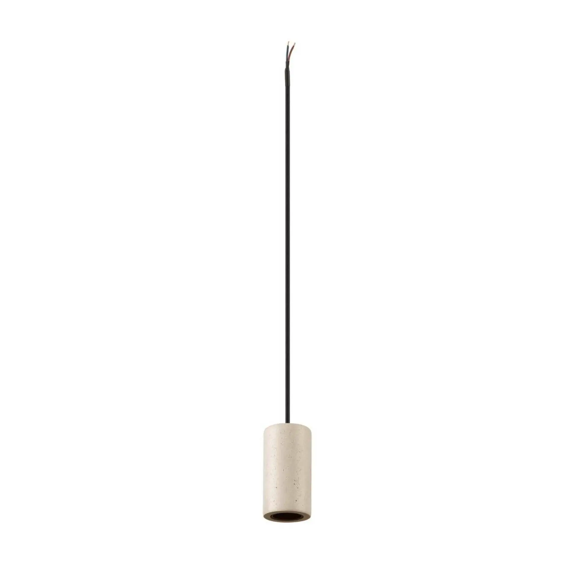 BIG WHITE SLV FITU PD E27, kámen, závěsné svítidlo, délka závěsu 500 cm, otevřená koncovka kabelu, 1 x max. 15 W, béžová 1010418