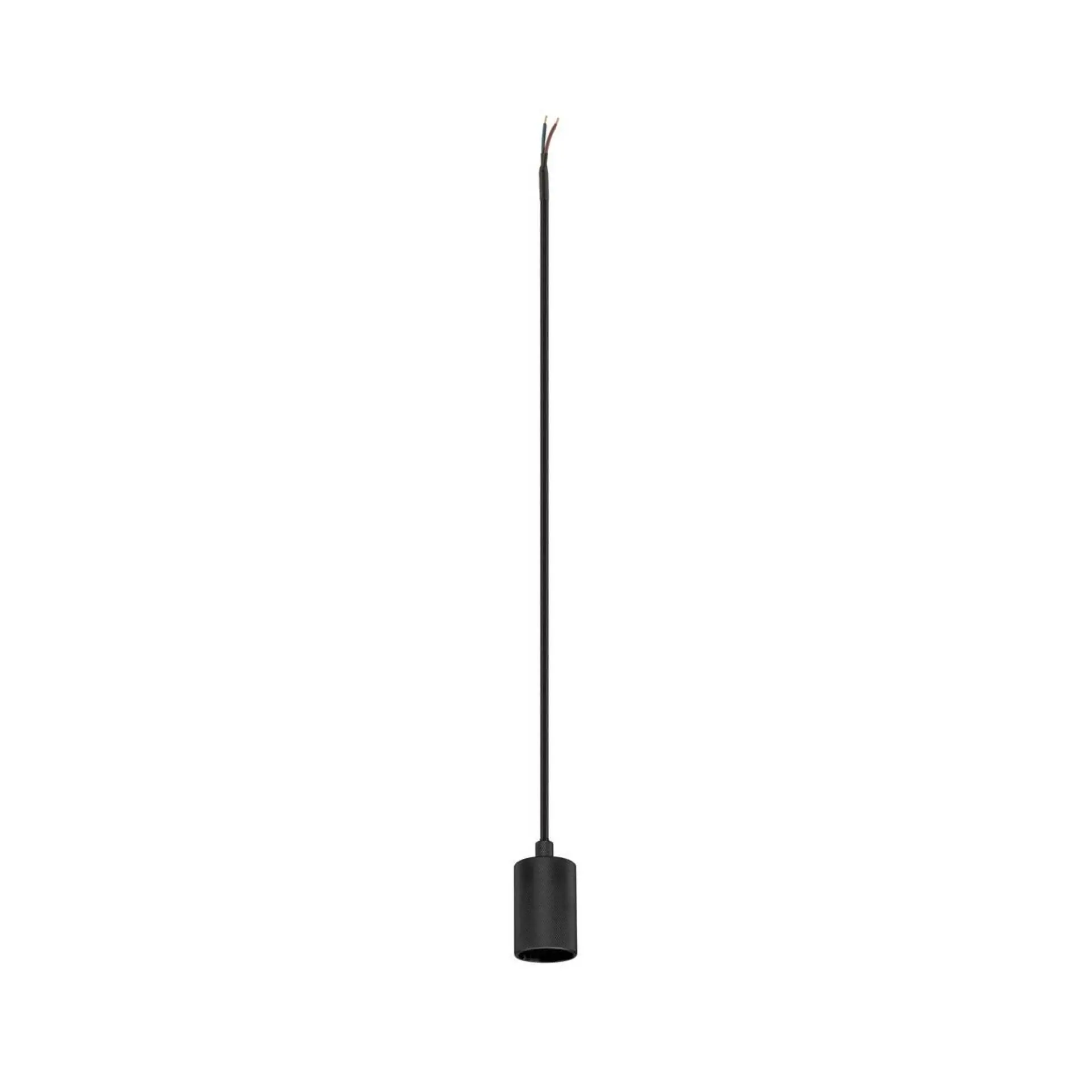 BIG WHITE SLV FITU PD E27, žebrovaný, závěsné svítidlo, délka závěsu 500 cm, otevřená koncovka kabelu, 1 x max. 15 W, černá 1010420
