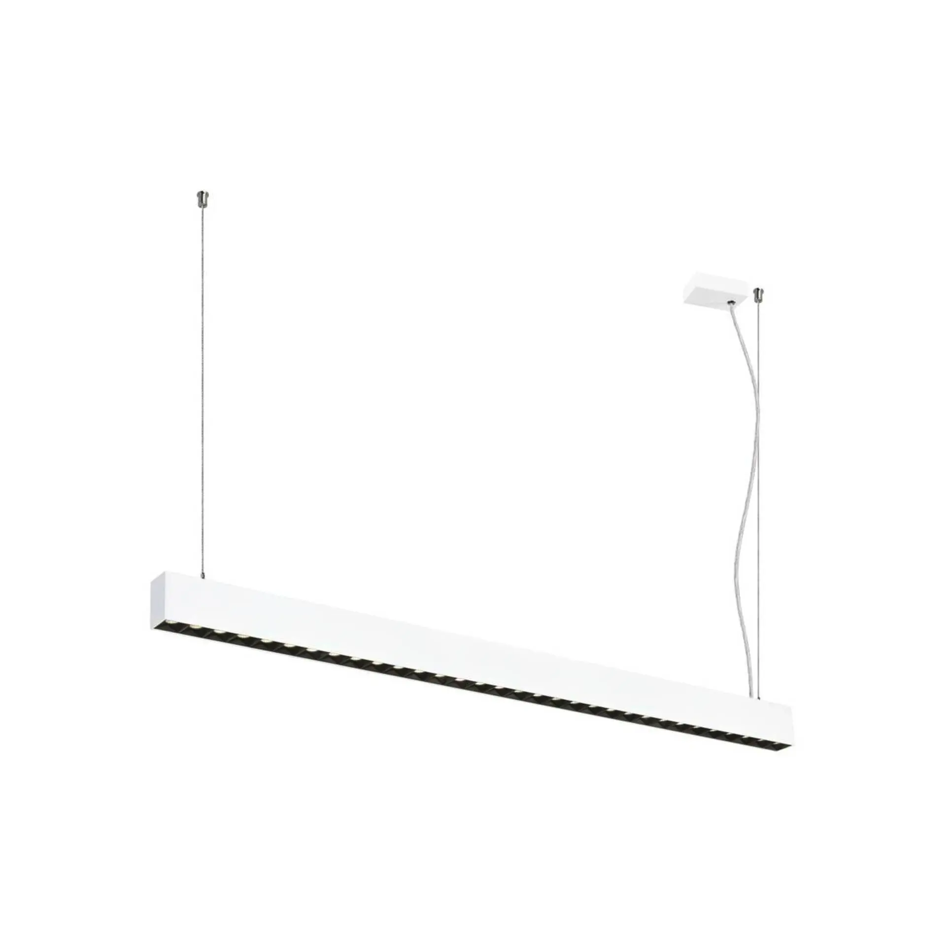 LA 1010511 GLENOS® PRO závěsné svítidlo, 1, 2 m, DALI, UGR16, délka závěsu 210 cm, 4000K, 75°, bílá / černá - BIG WHITE (SLV)