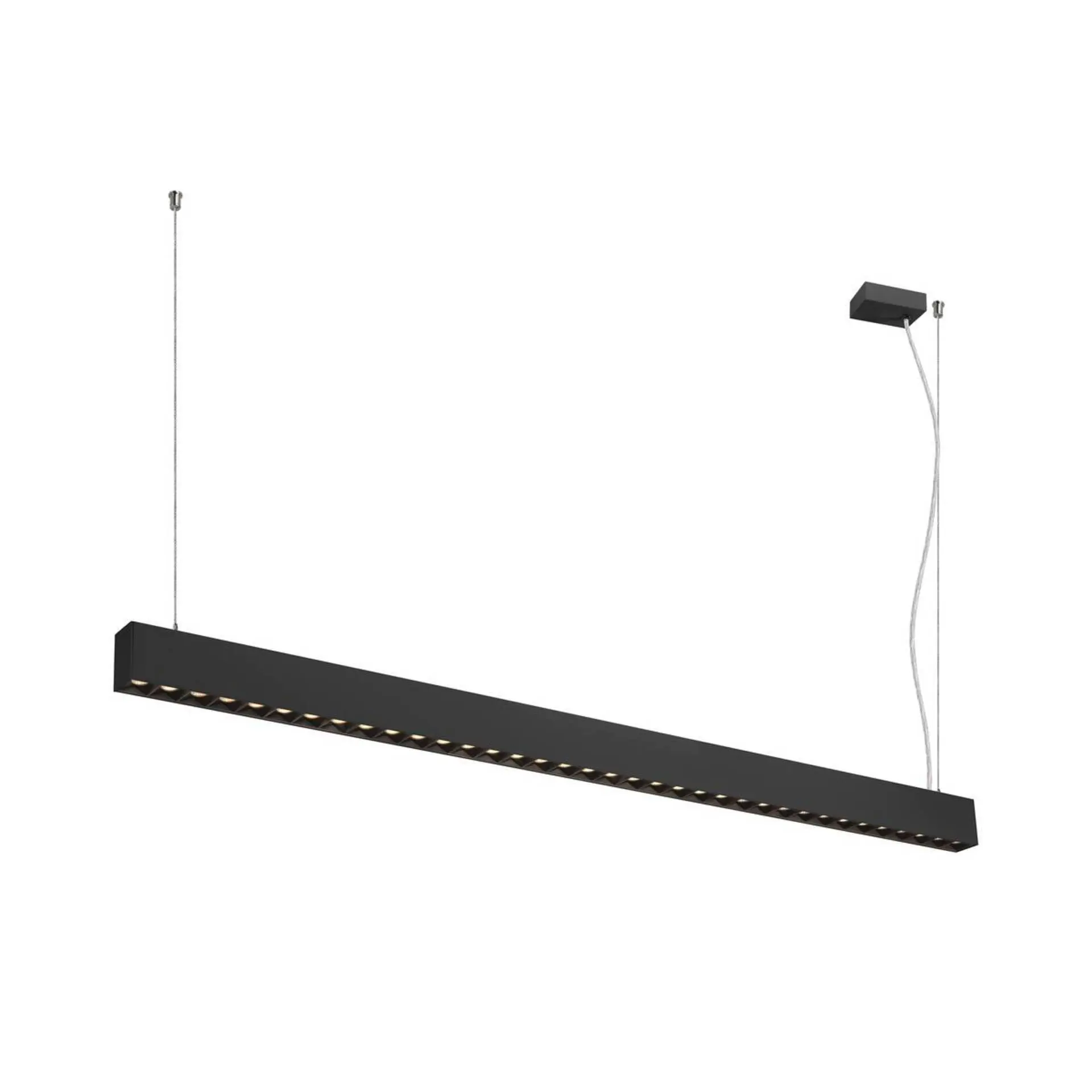 BIG WHITE SLV GLENOS PRO závěsné svítidlo, 1,5 m, DALI, UGR16, délka závěsu 210 cm, 3000K, 75°, černá 1010514