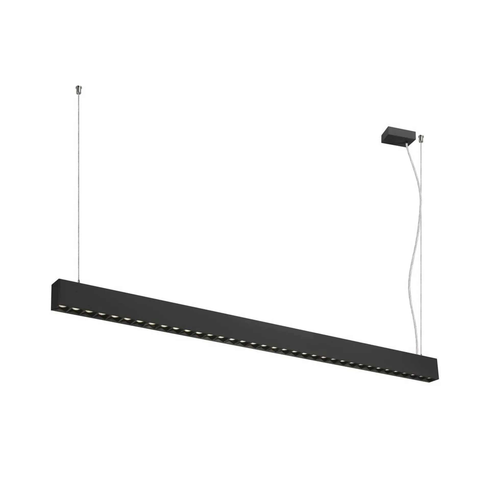 BIG WHITE SLV GLENOS PRO závěsné svítidlo, 1,5 m, DALI, UGR16, délka závěsu 210 cm, 4000K, 75°, černá 1010516