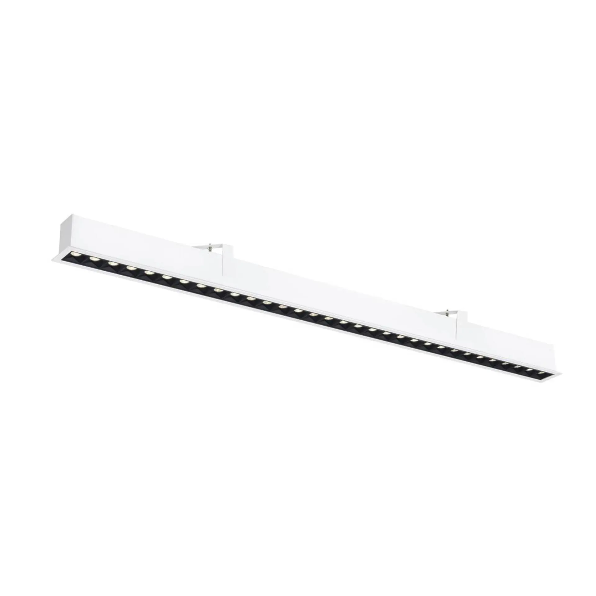 BIG WHITE SLV GLENOS PRO Stropní vestavné svítidlo, 1,2 m, DALI, UGR19, 4000K, 75°, IP20, bílé / černé 1010523
