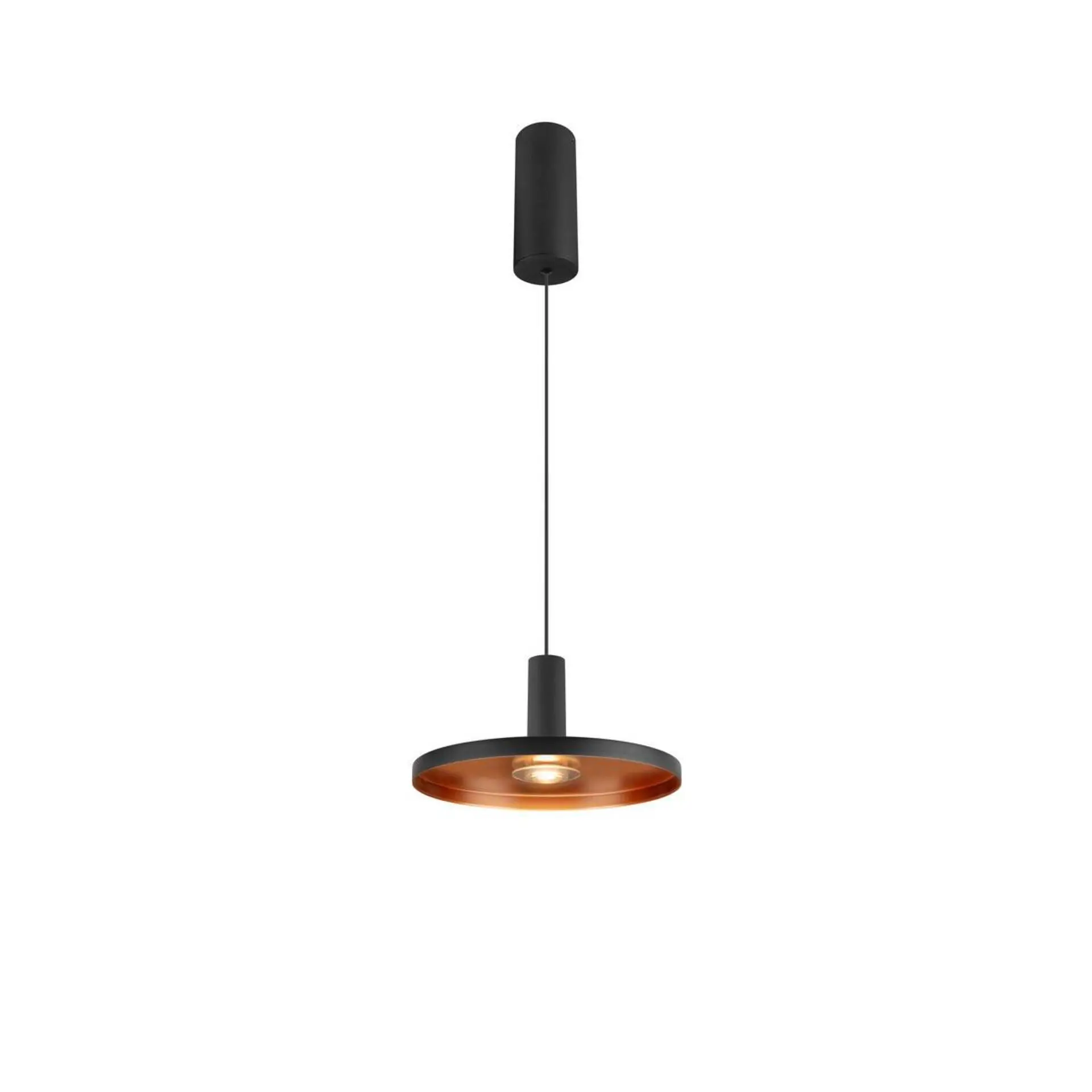 BIG WHITE SLV LALU SET závěsné svítidlo, LED základna, PLATE 22, PHASE, délka závěsu 200 cm, 2700/3000 K, 40°, černá 1010792