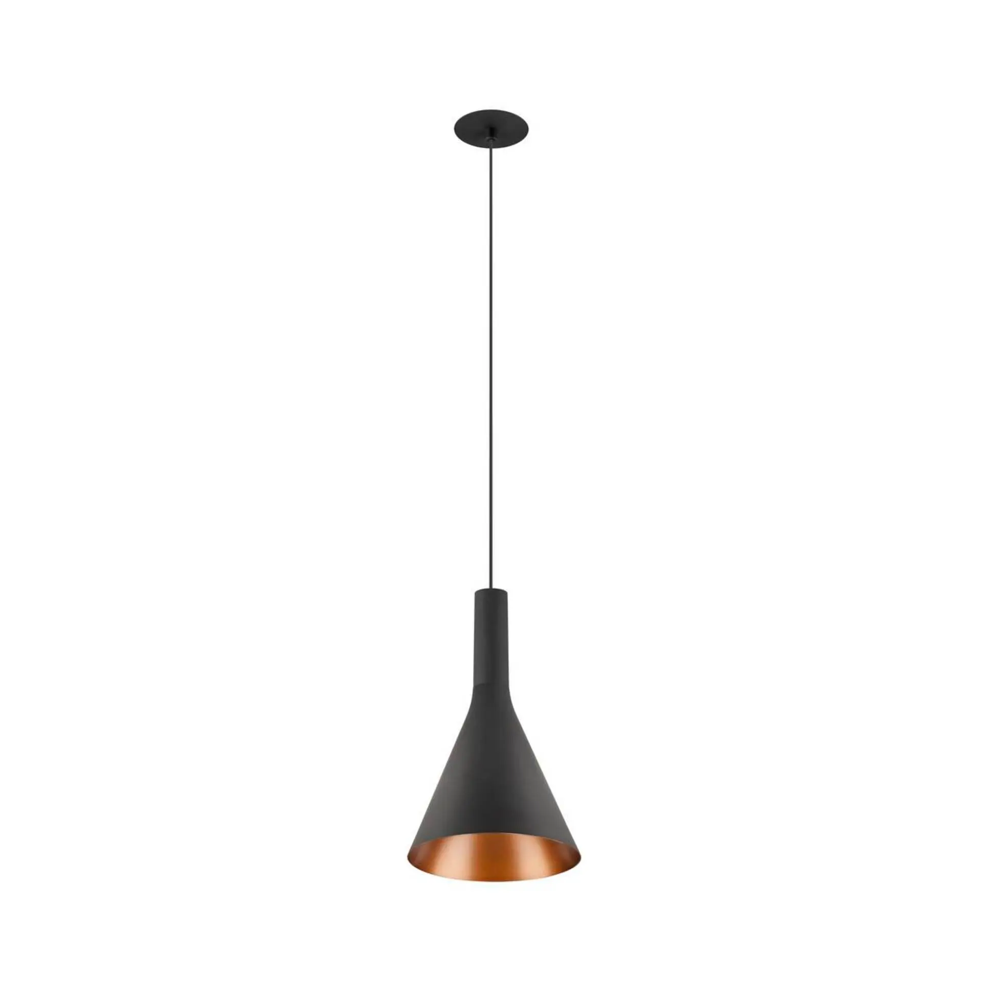 LA 1010793 LALU® SET závěsné svítidlo, LED základna, CONE 15, PHASE, zapuštěné, délka závěsu 200 cm, 2700/3000 K, 40°, černá - BIG WHITE (SLV)