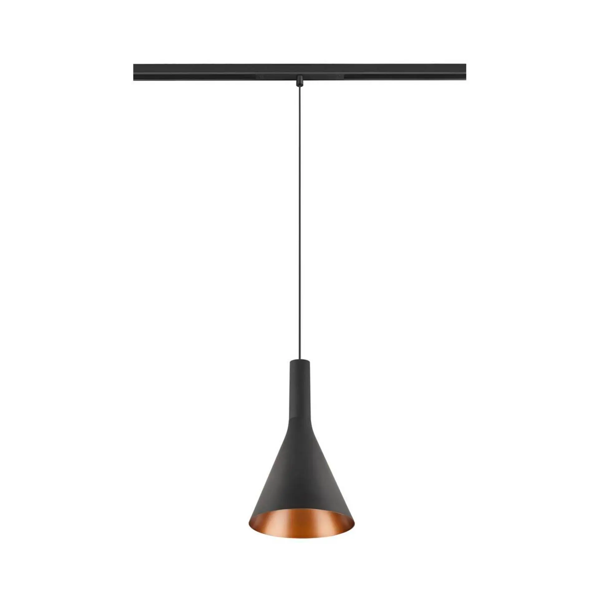 BIG WHITE SLV LALU SET 48V závěsné svítidlo, LED základna, CONE 15, DALI, délka závěsu 200 cm, 2700/3000K, 40°, černá 1010801