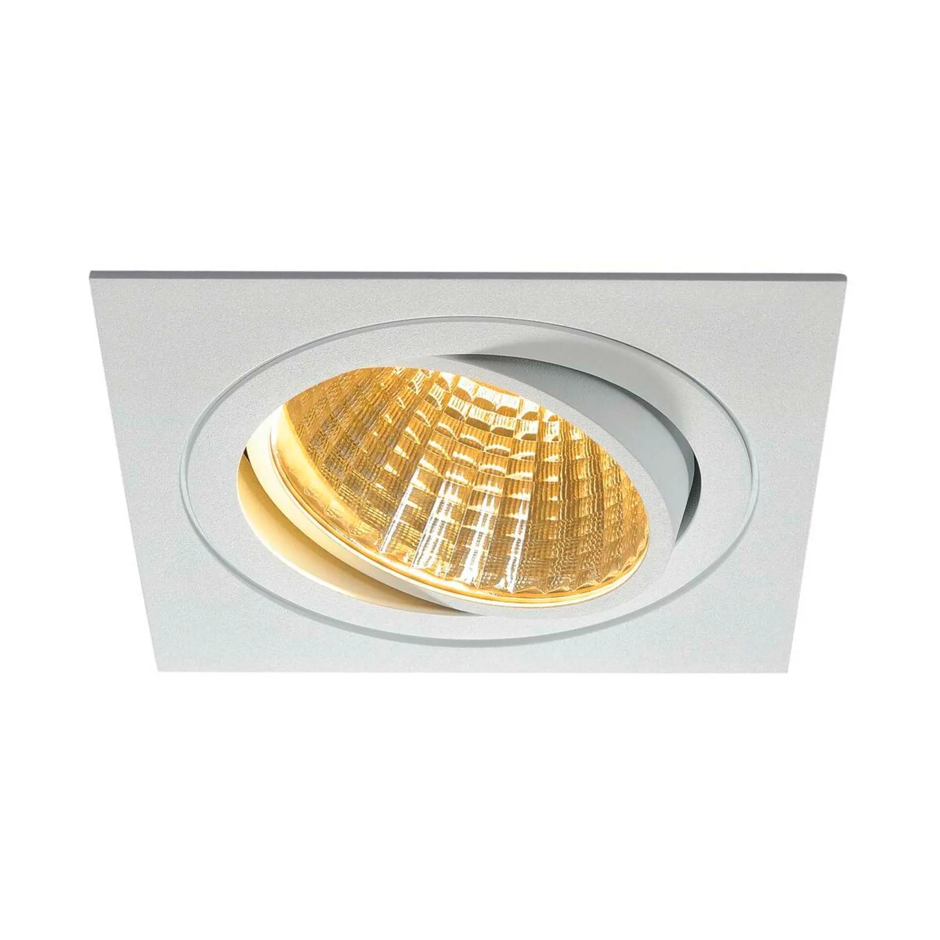 BIG WHITE SLV SADA NEW TRIA 1, vestavné svítidlo, jedna žárovka, LED, 2700K, hranaté, bílé, 30°, 29 W