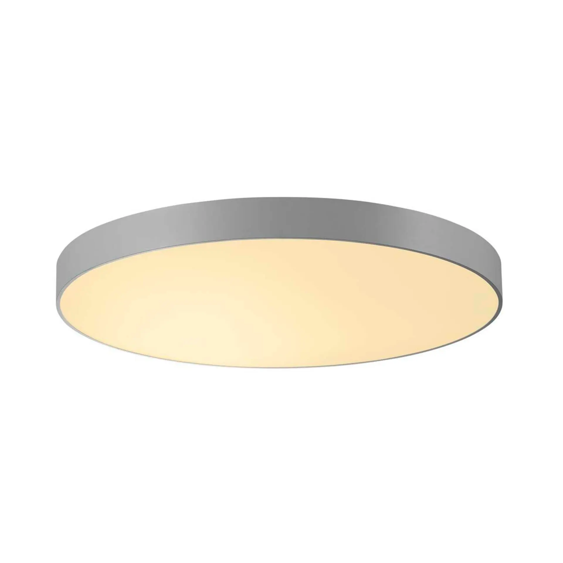 BIG WHITE SLV MEDO 90, stropní svítidlo, LED, 3000K, kulaté, stříbrošedé, pr. 90 cm, s možností převybavení na závěsné svítidlo, 120 W