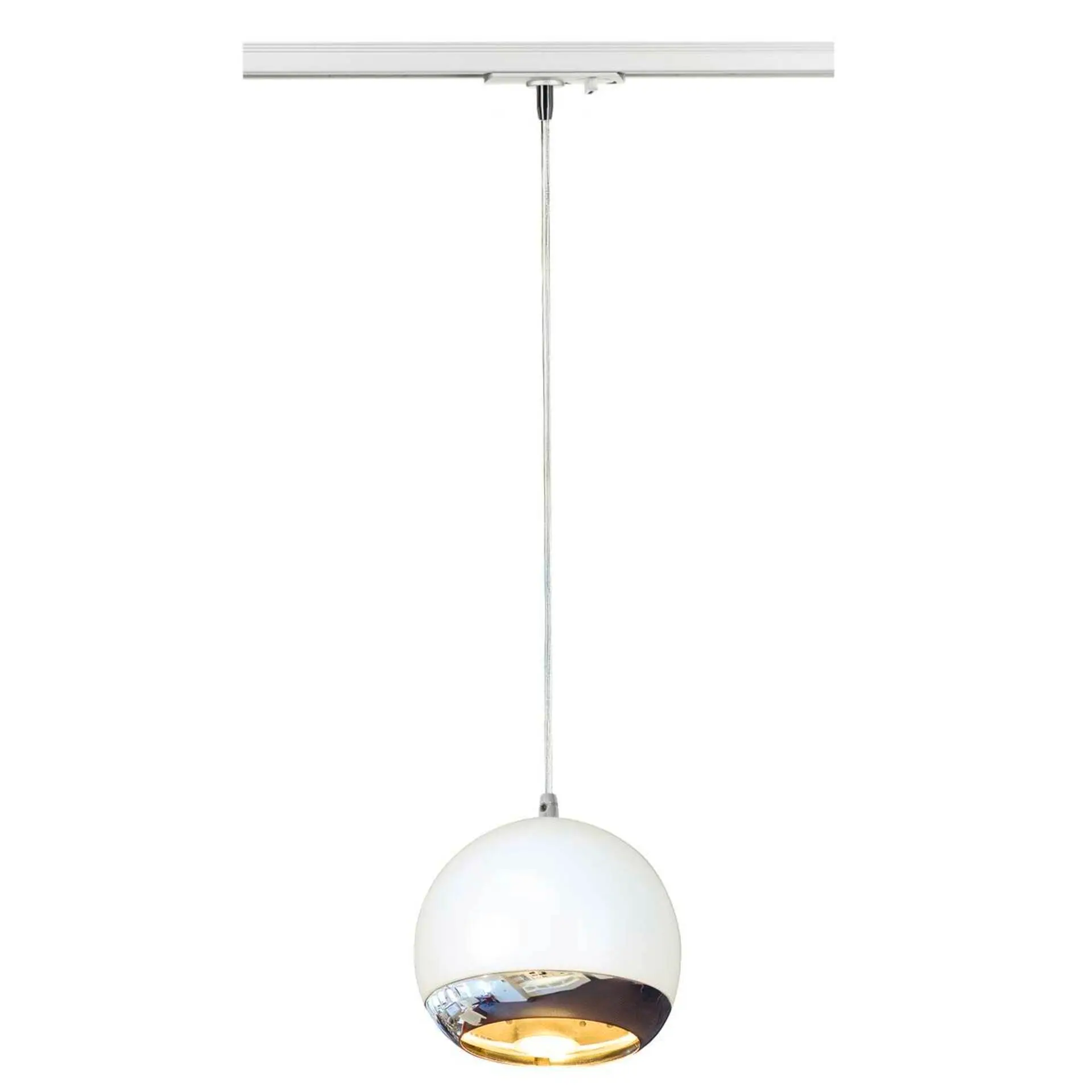 LA 143621 LIGHT EYE závěsná pro 1-okr. lištu bílá chrom 230V GU10 75W - BIG WHITE (SLV)