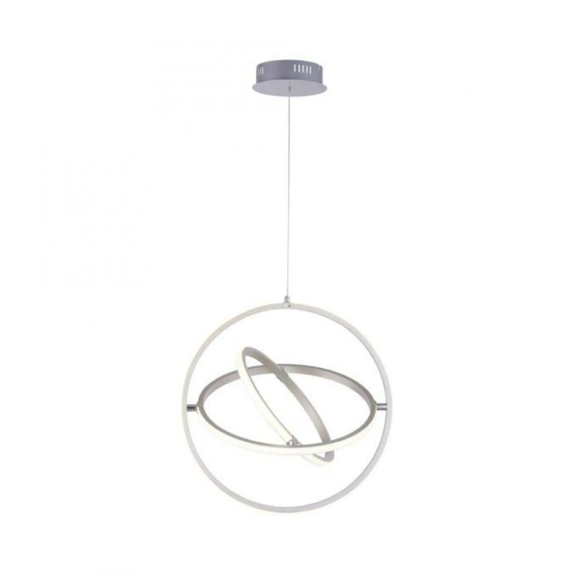 LEUCHTEN DIREKT is JUST LIGHT LED závěsné svítidlo v barvě oceli v moderním designu krokově stmívatelné 2700K