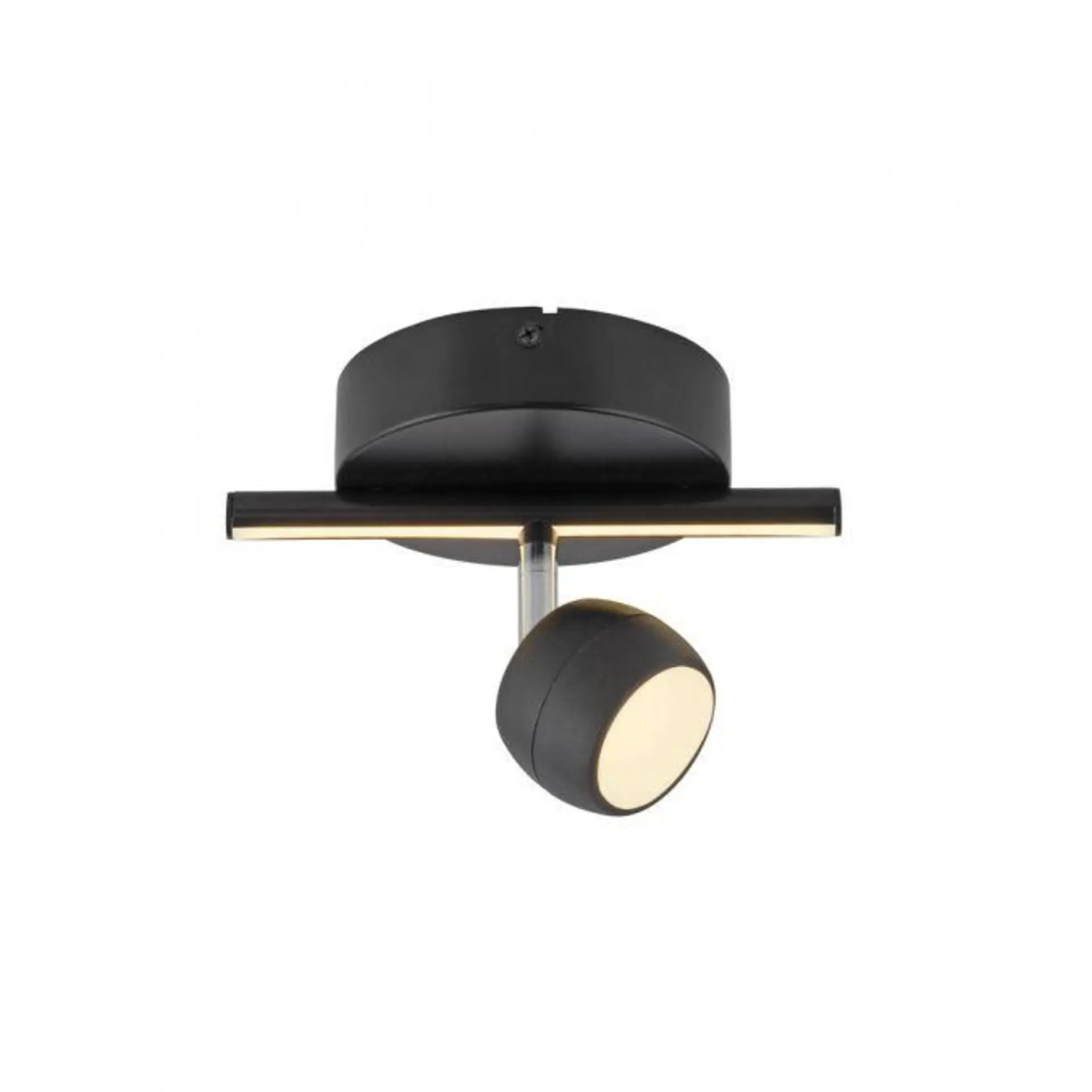 LD 11400-18 LED stropní svítidlo černé JARIK jednoramenné, řízení vypínačem, nastavitelné, 3000K - JUST LIGHT