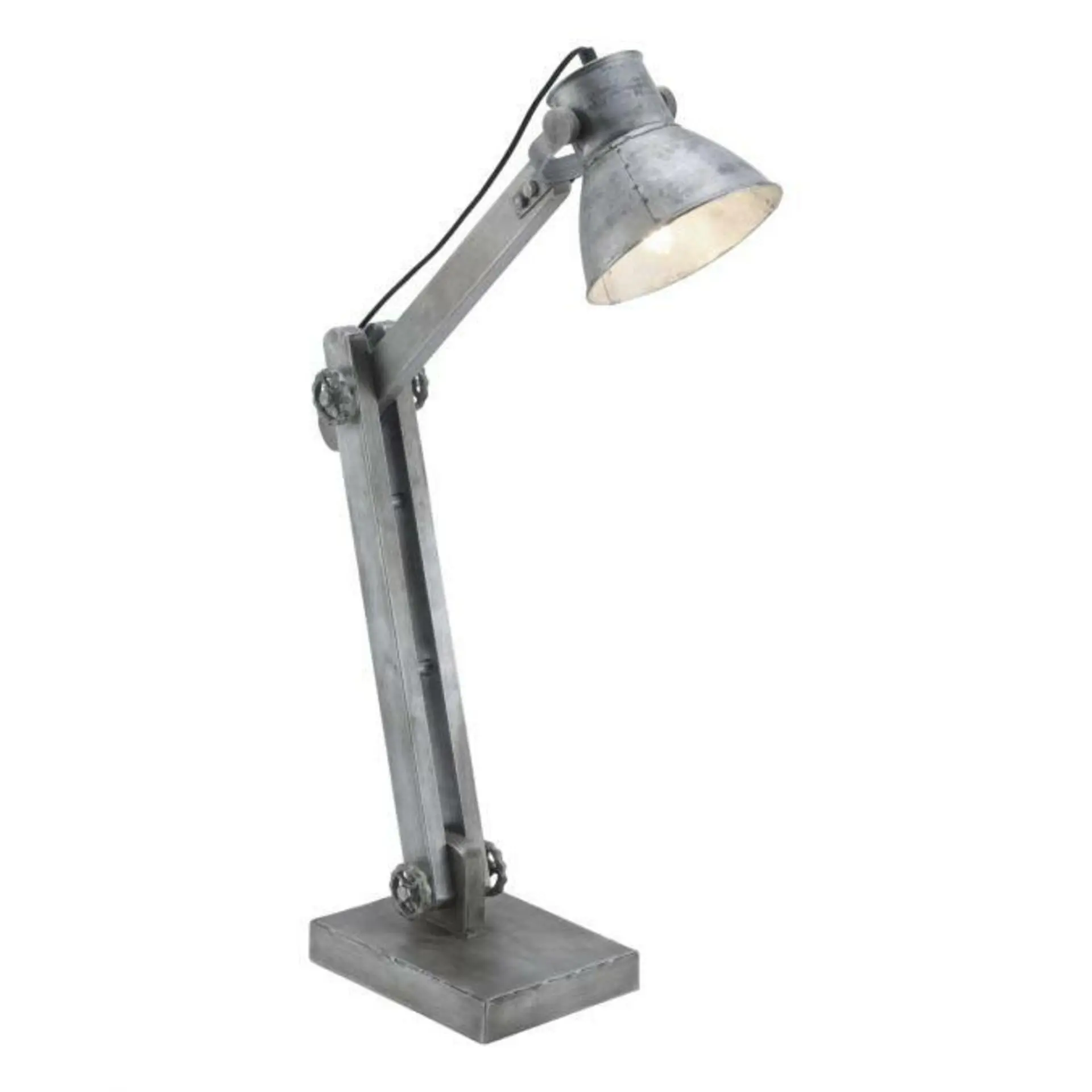 LEUCHTEN DIREKT is JUST LIGHT Stolní lampav železném provedení s paticí E27, flexibilní spot se šňůrovým vypínačem a nastavitelnou výškou LD 11492-77