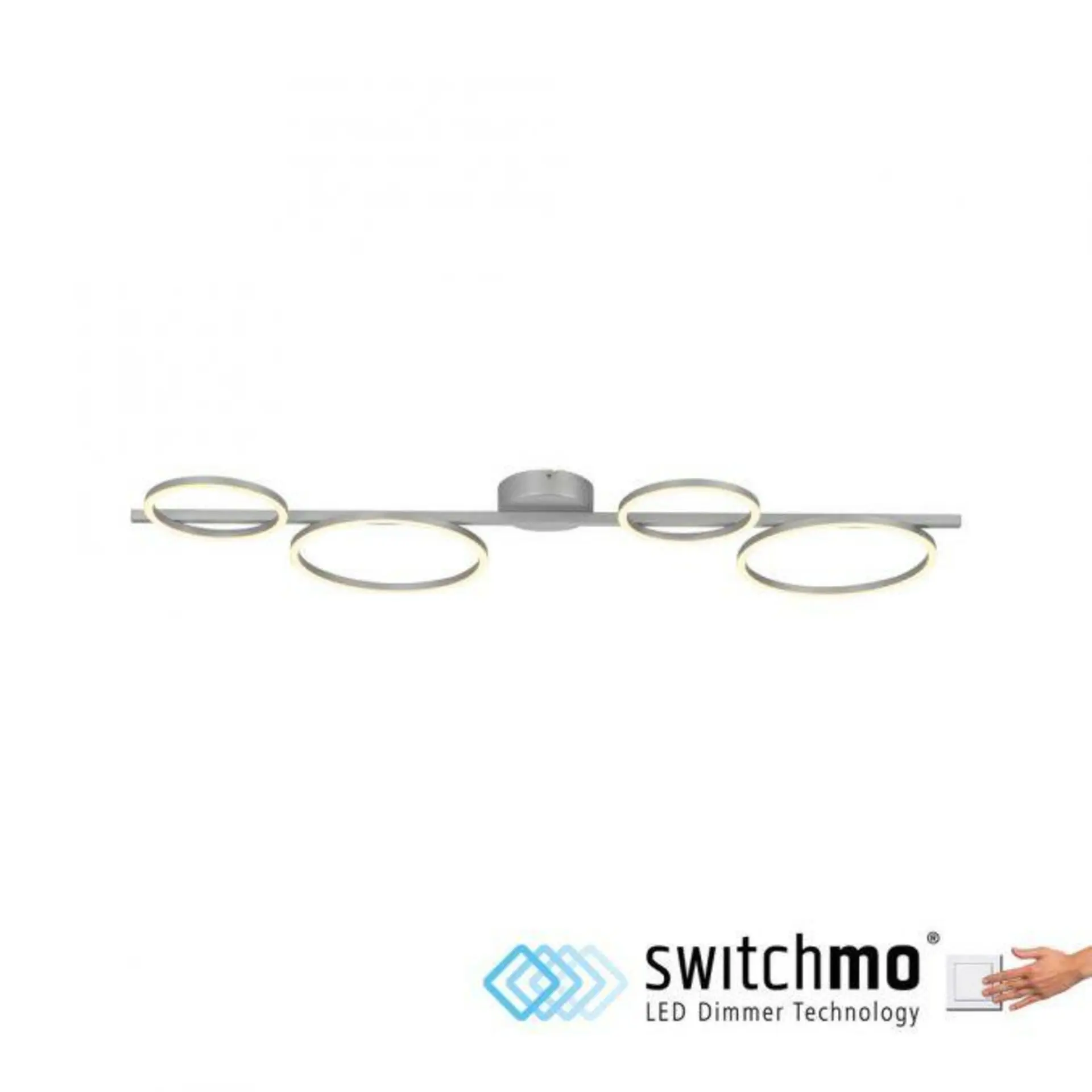 LD 14211-21 MINI RITUS LED stropní svítidlo stříbrné kruhová forma paměťová funkce krokově stmívatelné 3000K - JUST LIGHT