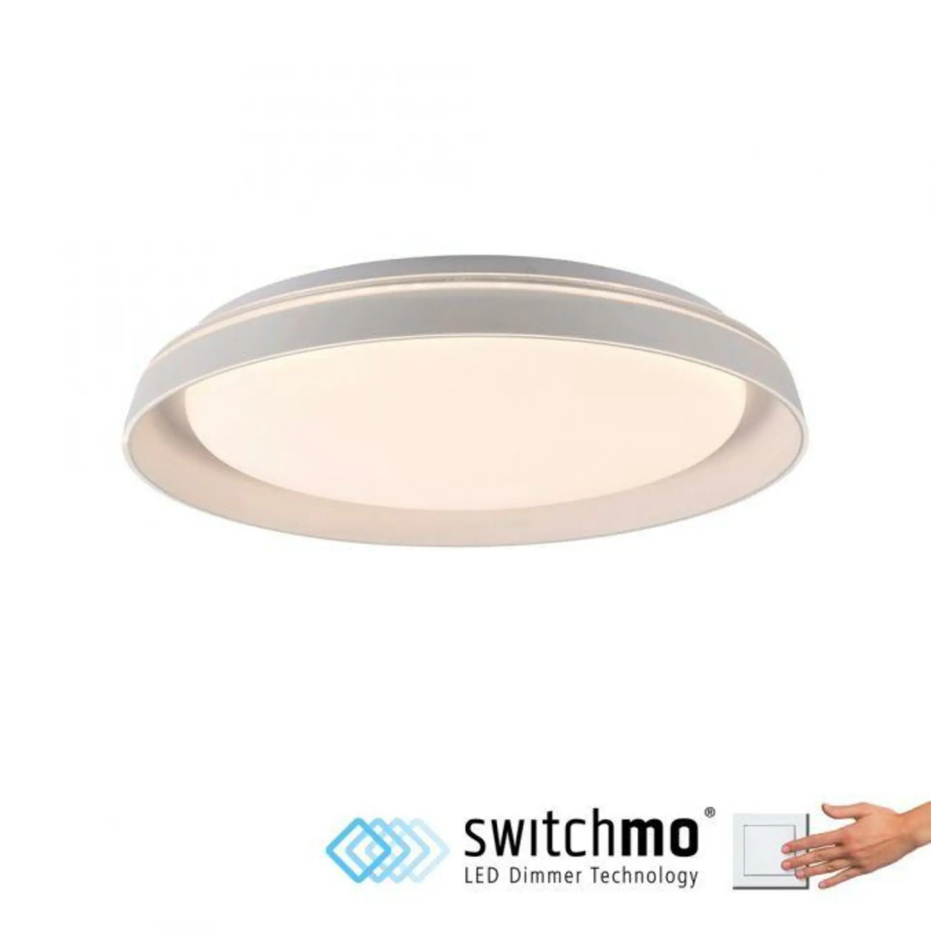 LD 14368-16 SATI LED stropní svítidlo bílé jednoduchý nadčasový design krokově stmívatelné 3000K - JUST LIGHT