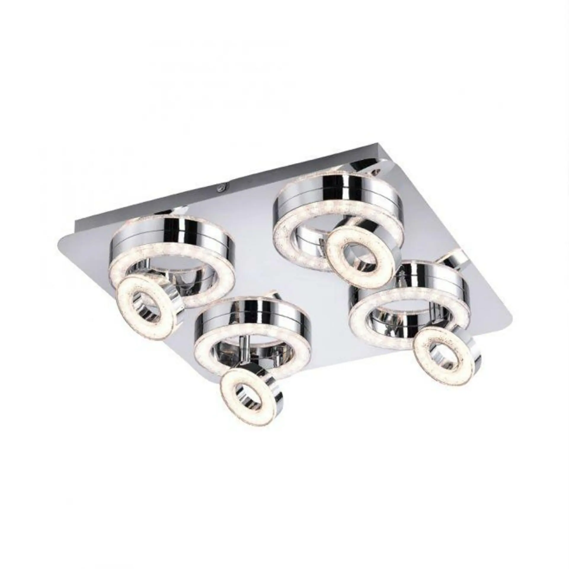 LD 14522-17 TIM LED stropní svítidlo, chrom, 4-ramenné, design 3000K - LEUCHTEN DIREKT / JUST LIGHT