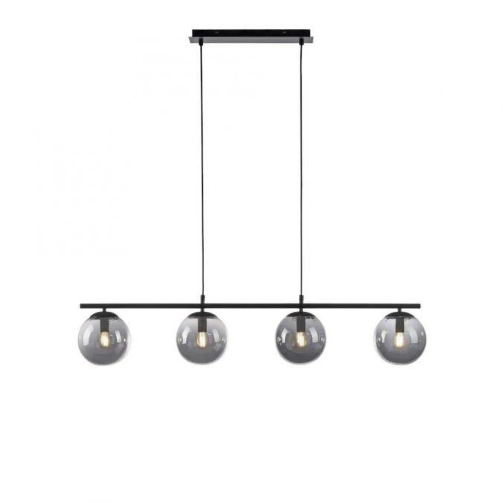 LD 14604-18 BIG WIDOW LED stropní svítidlo, černá, jednoduché, nadčasové, 4 ramenné stropní svítidlo - LEUCHTEN DIREKT / JUST LIGHT
