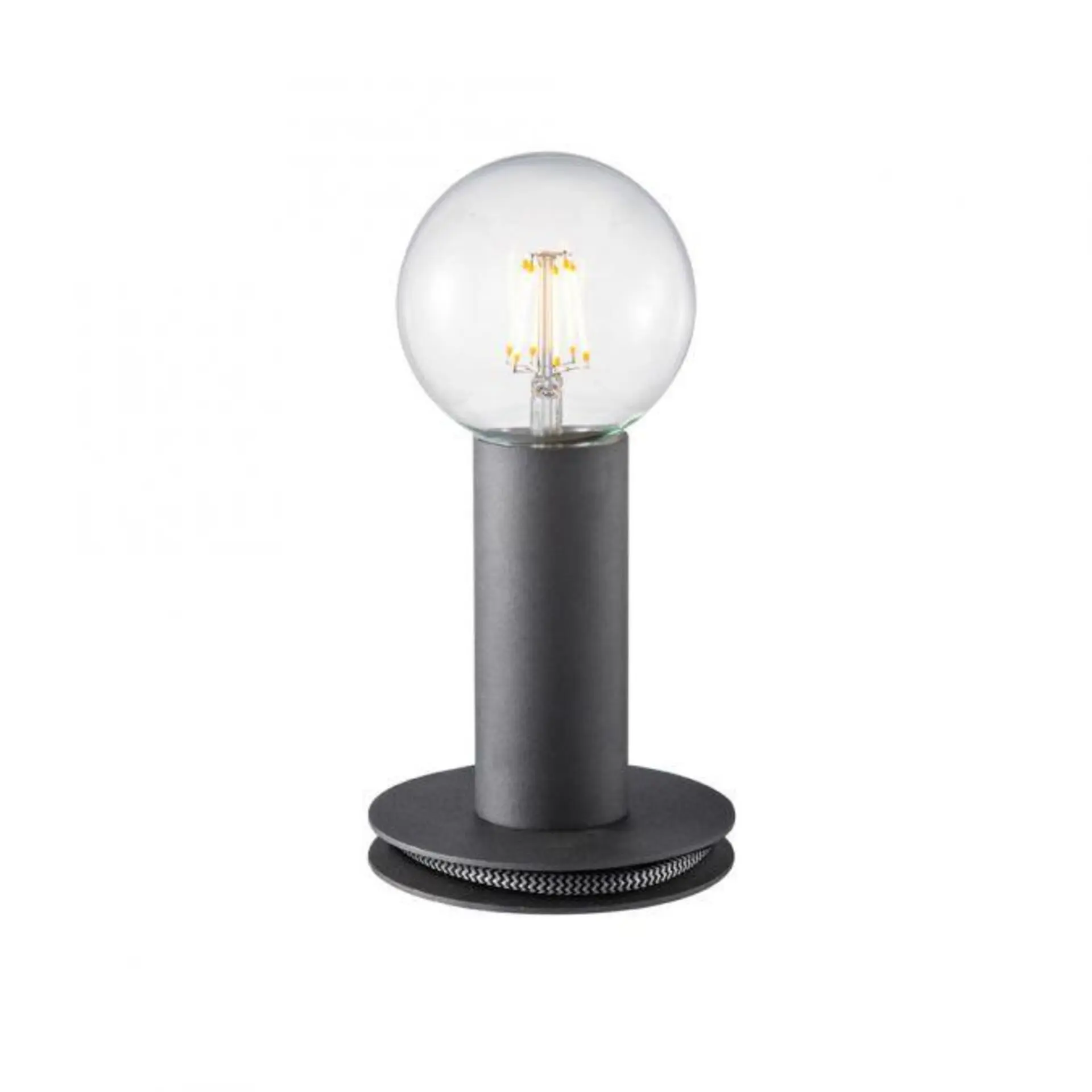 LEUCHTEN DIREKT is JUST LIGHT Stolní lampa v černé barvě v industriálním stylu pro E27 žárovku LD 14770-18