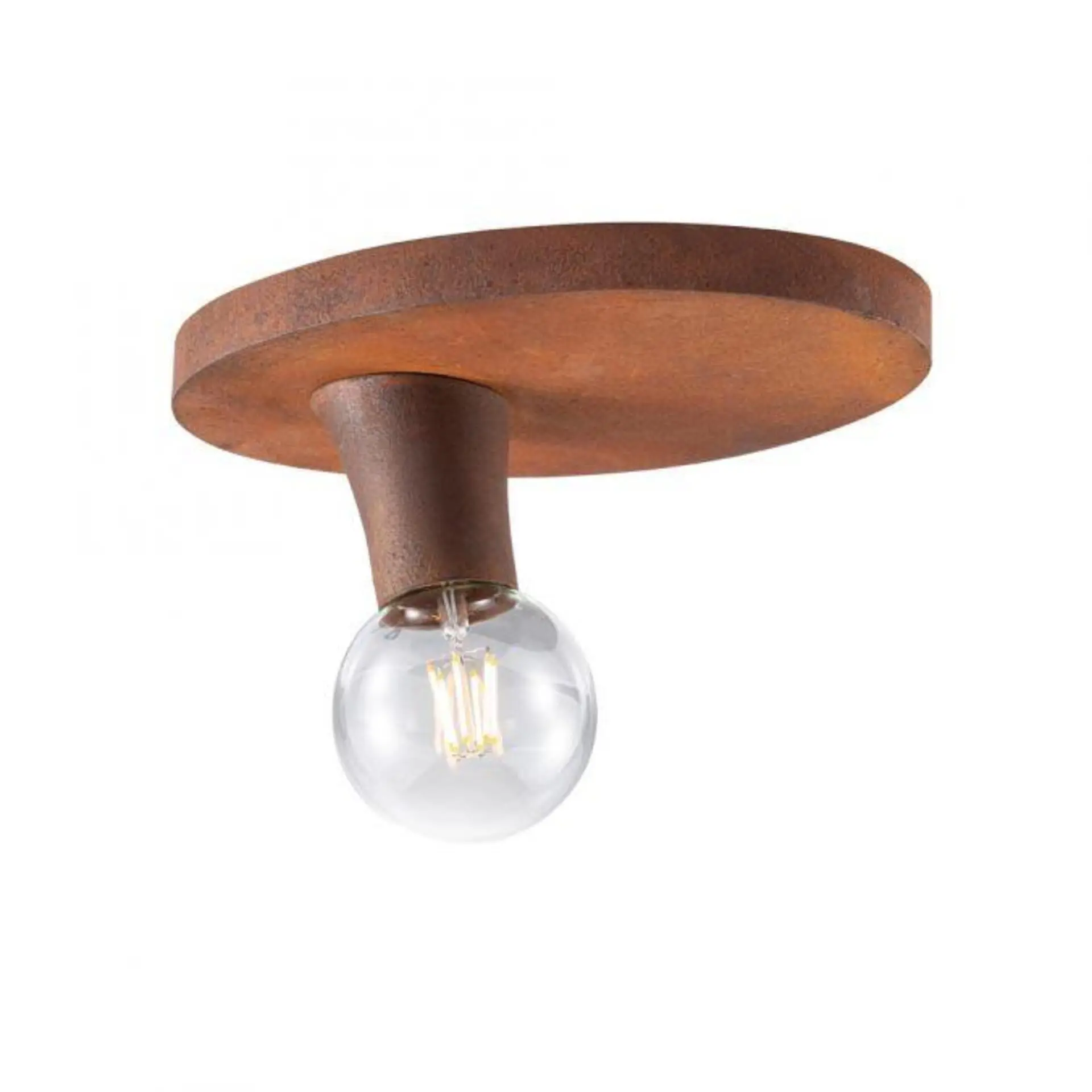 JUST LIGHT LEUCHTEN DIRECT Stropní svítidlo, barva rzi, rustikální, oválné, vintage LD 14777-48