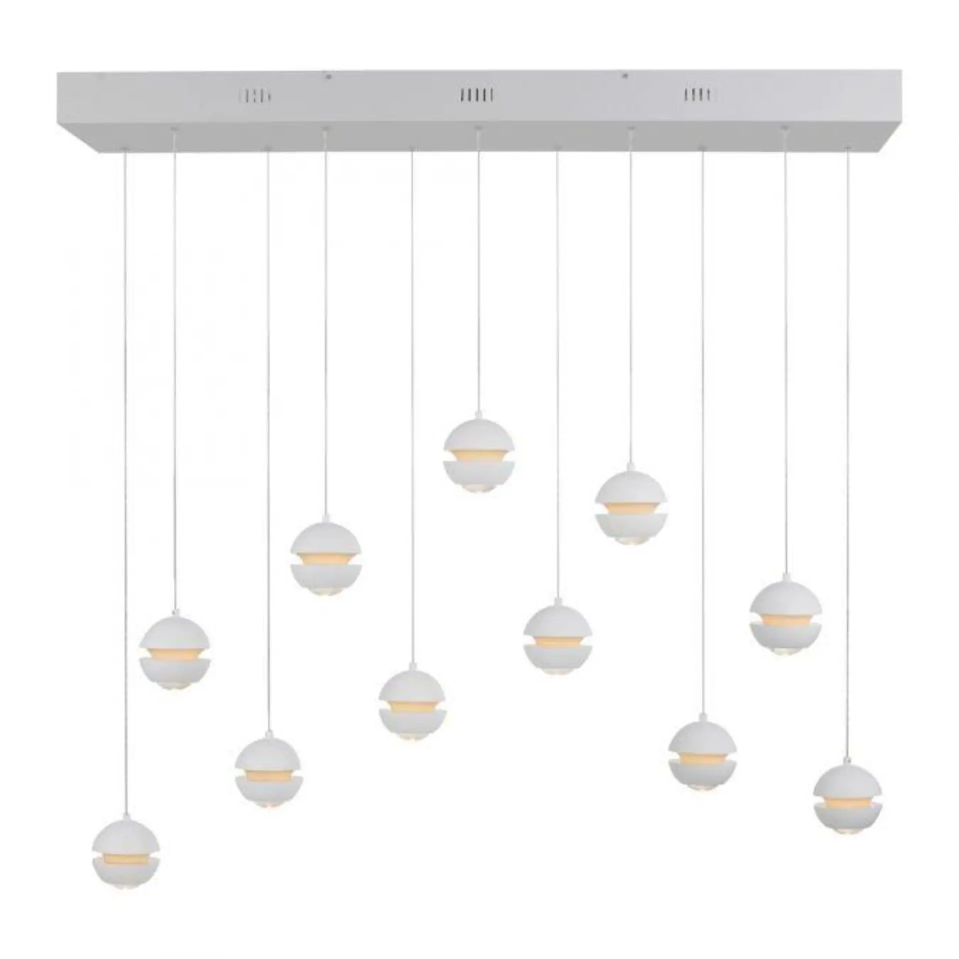 LD 14996-16 Kolekce Schöner Wohnen LED závěsné svítidlo LINI, bílá, 11-ramenné, stmívatelné, krokově stmívatelné, 3000K - JUST LIGHT