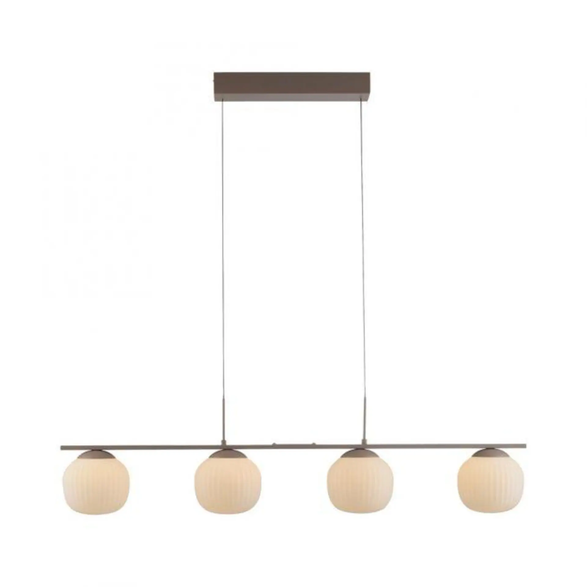 LD 15179-39 LED závěsné svítidlo NAMI, písková barva, 4-ramenné, stmívatelné, opálové sklo, SimplyDim, 3000K - JUST LIGHT