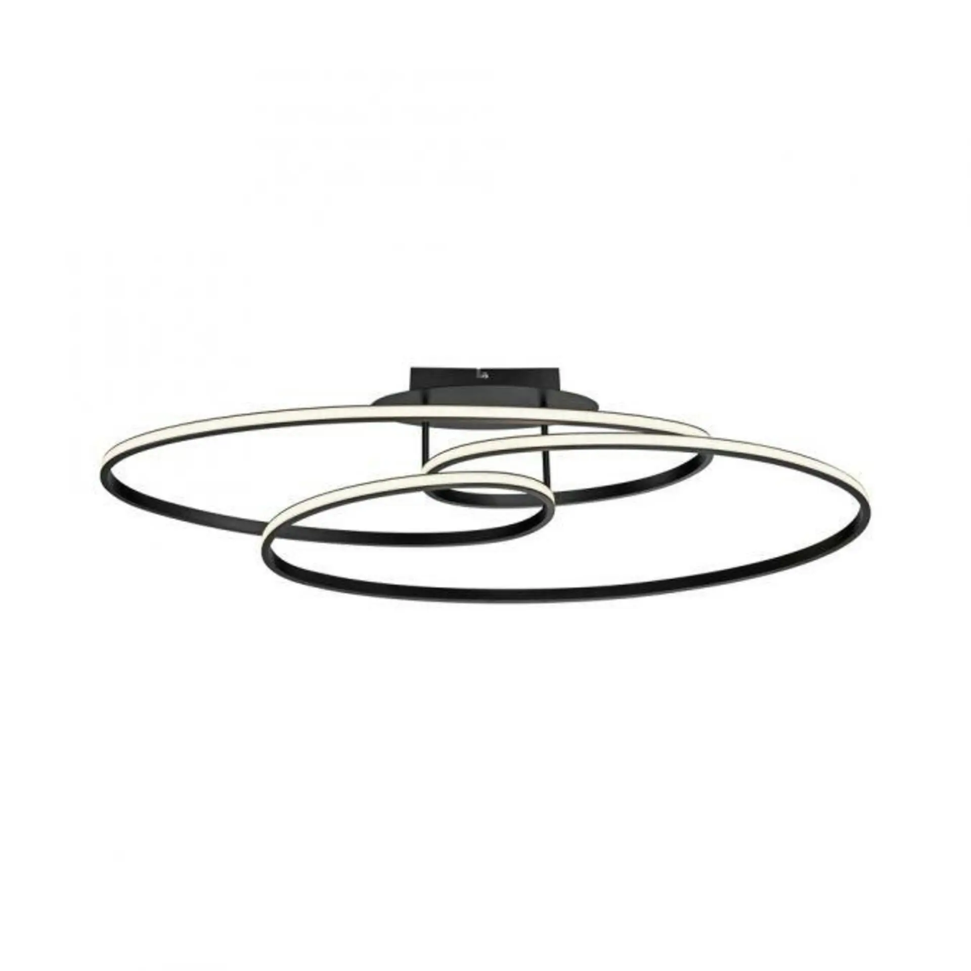 LD 15321-18 LUMACA LED stropní svítidlo černé světelné kruhy do jídelny nebo obývacího pokoje 3000K - JUST LIGHT
