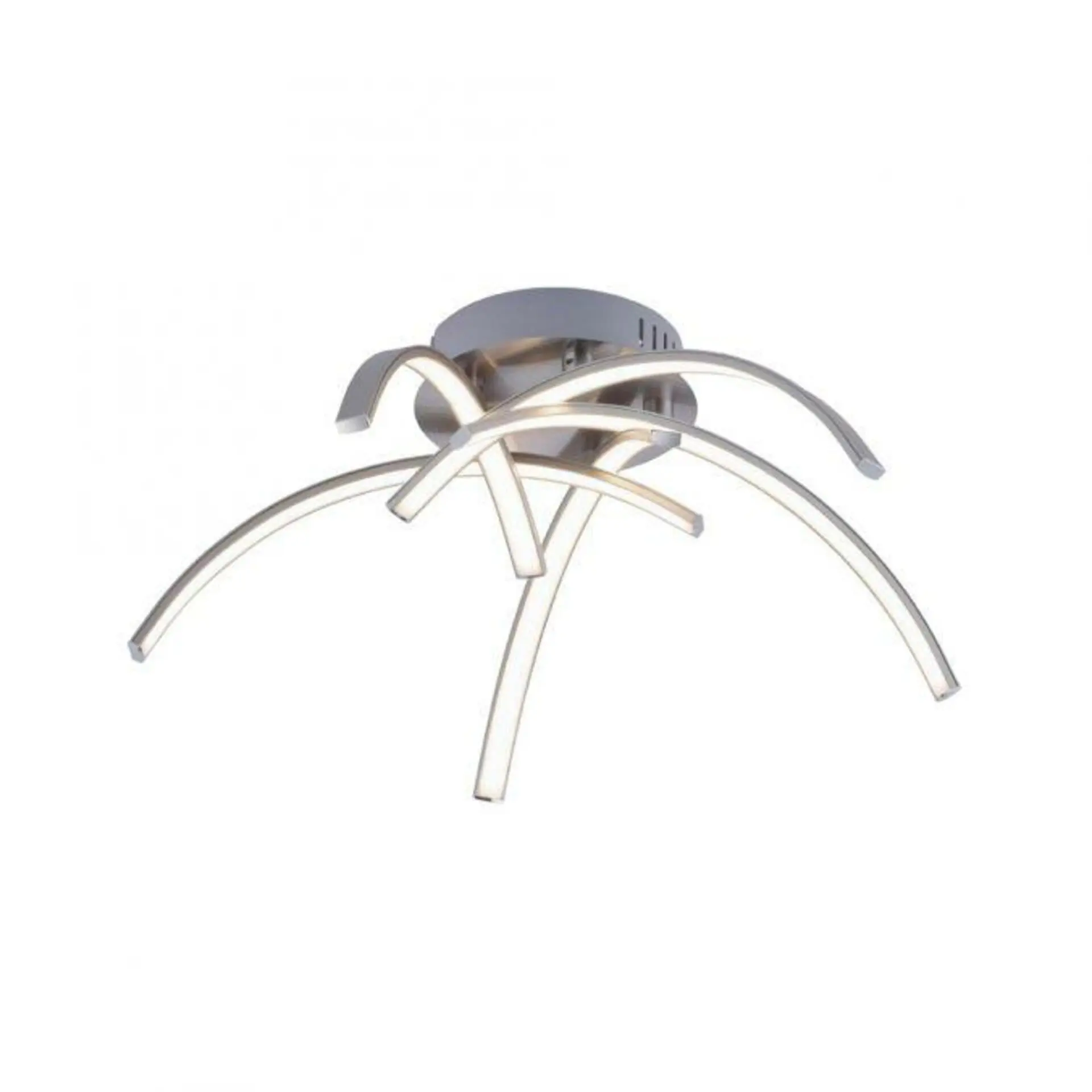 LD 15340-55 VALERIE LED stropní svítidlo, ocel, 5-ramenné, ohnuté 3000K - LEUCHTEN DIREKT / JUST LIGHT