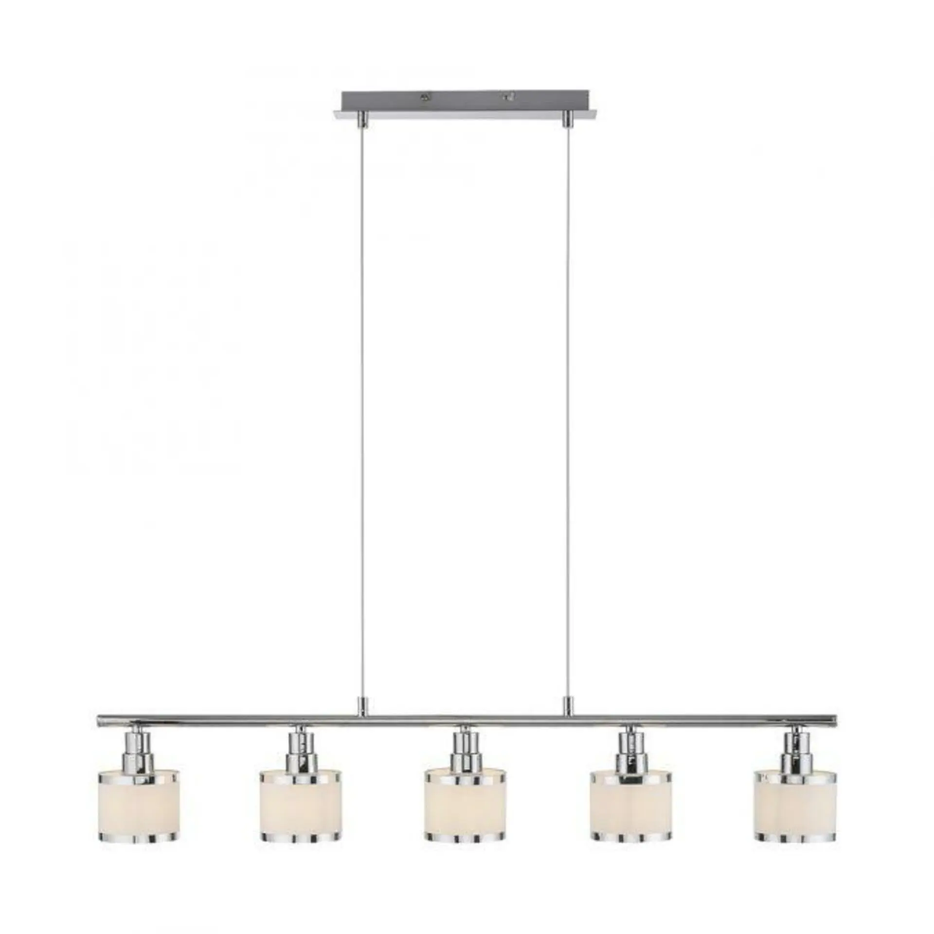 LD 15375-17 ACCOR LED závěsné svítidlo 5 ramenné lesklý chrom do jídelny - LEUCHTEN DIREKT / JUST LIGHT