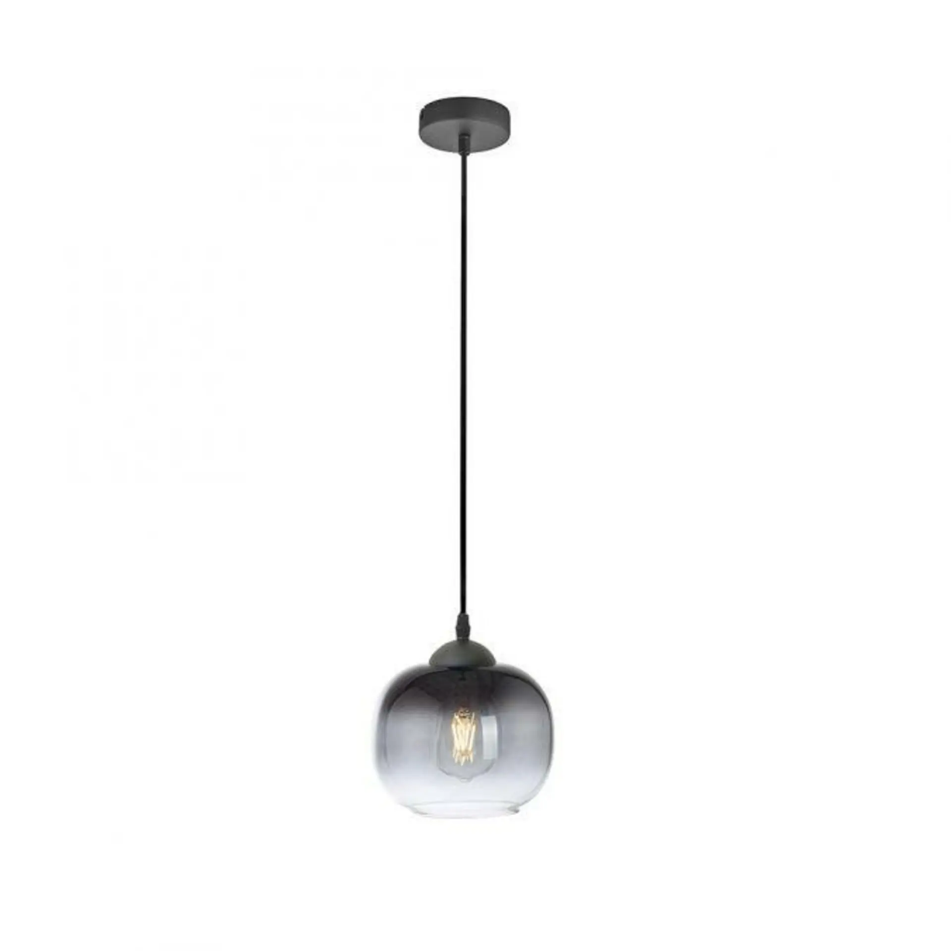LD 15420-18 ZEA LED závěsné svítidlo 1 ramenné černé kouřové sklo moderní do interiéru - LEUCHTEN DIREKT / JUST LIGHT