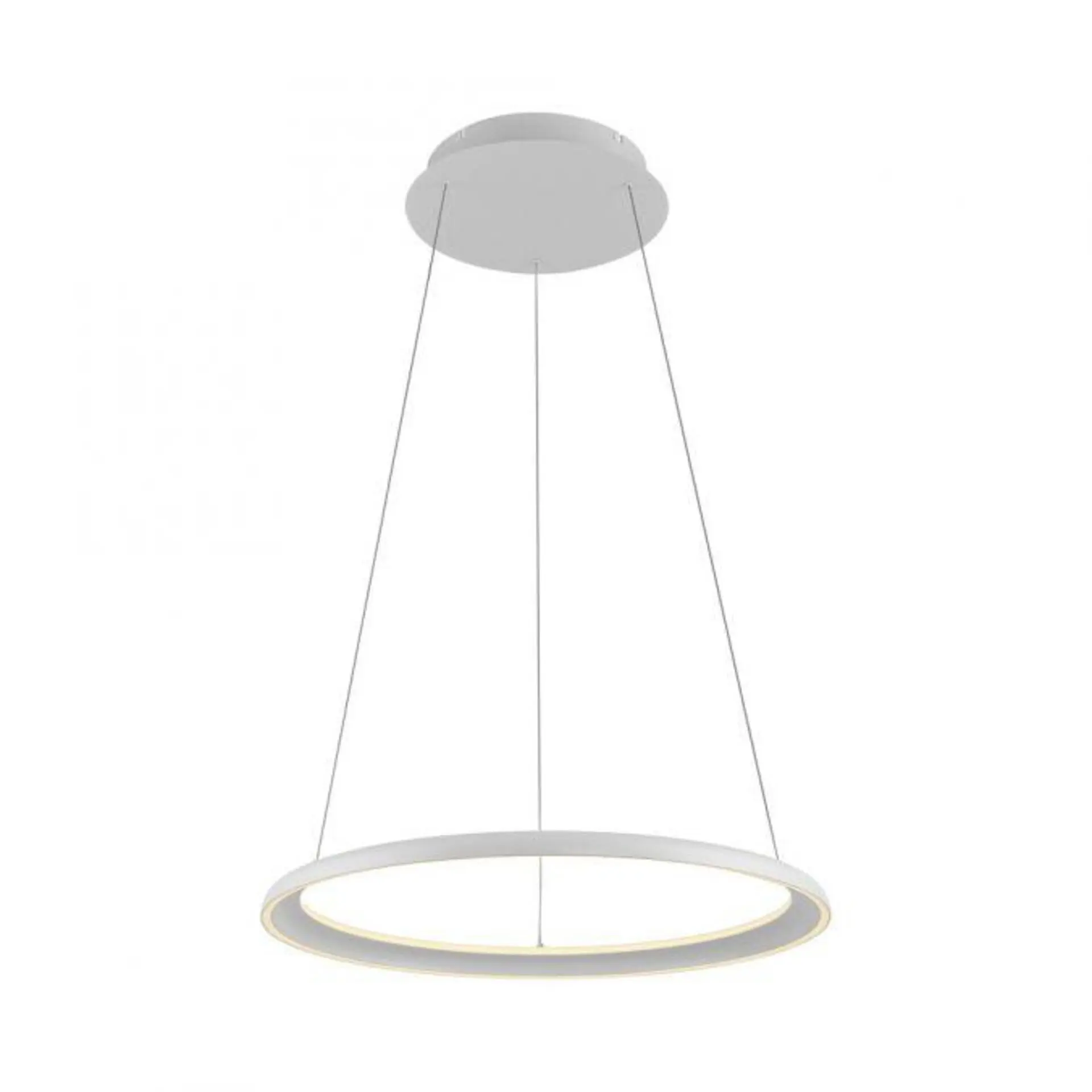 LD 15570-16 Kolekce Schöner Wohnen LED závěsné svítidlo QUILLO, bílá, kruhové, stmívatelné, Comfort Lift, SimplyDim, 3000K - JUST LIGHT