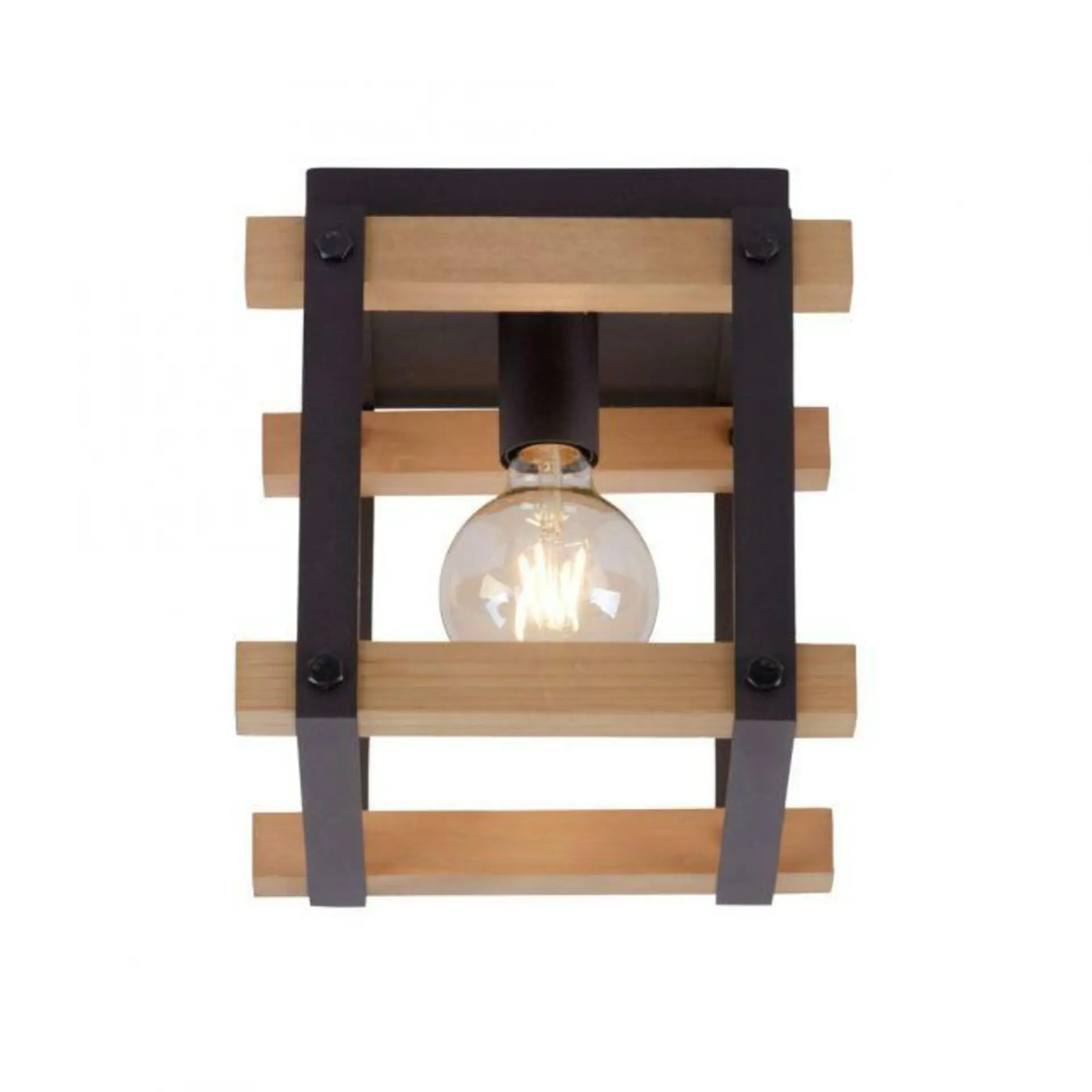 LEUCHTEN DIREKT is JUST LIGHT LED stropní svítidlo, vintage, design dřeva, E27 bez žárovky, max. 40W, retro