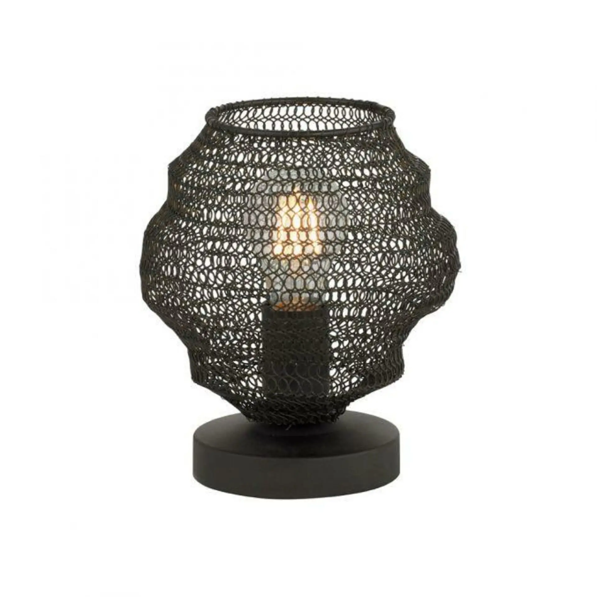 LEUCHTEN DIREKT is JUST LIGHT Stolní lampa v černém industriálním designu LD 15710-18