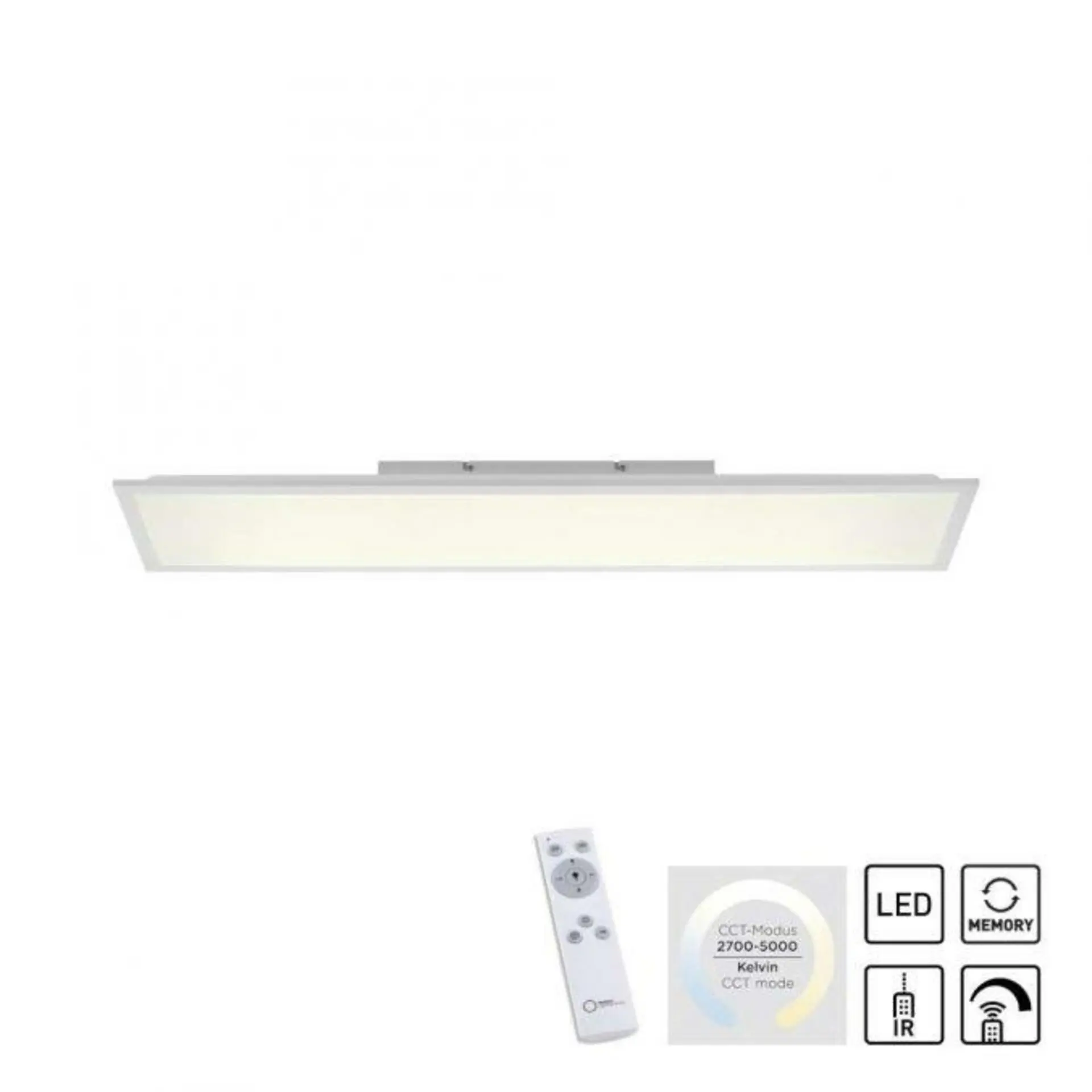 LEUCHTEN DIREKT is JUST LIGHT LED stropní svítidlo stmívatelné bílé CCT dálkový ovladač teplá bílá stropní svítidlo 2700/4000/5000K LD 16534-16-O