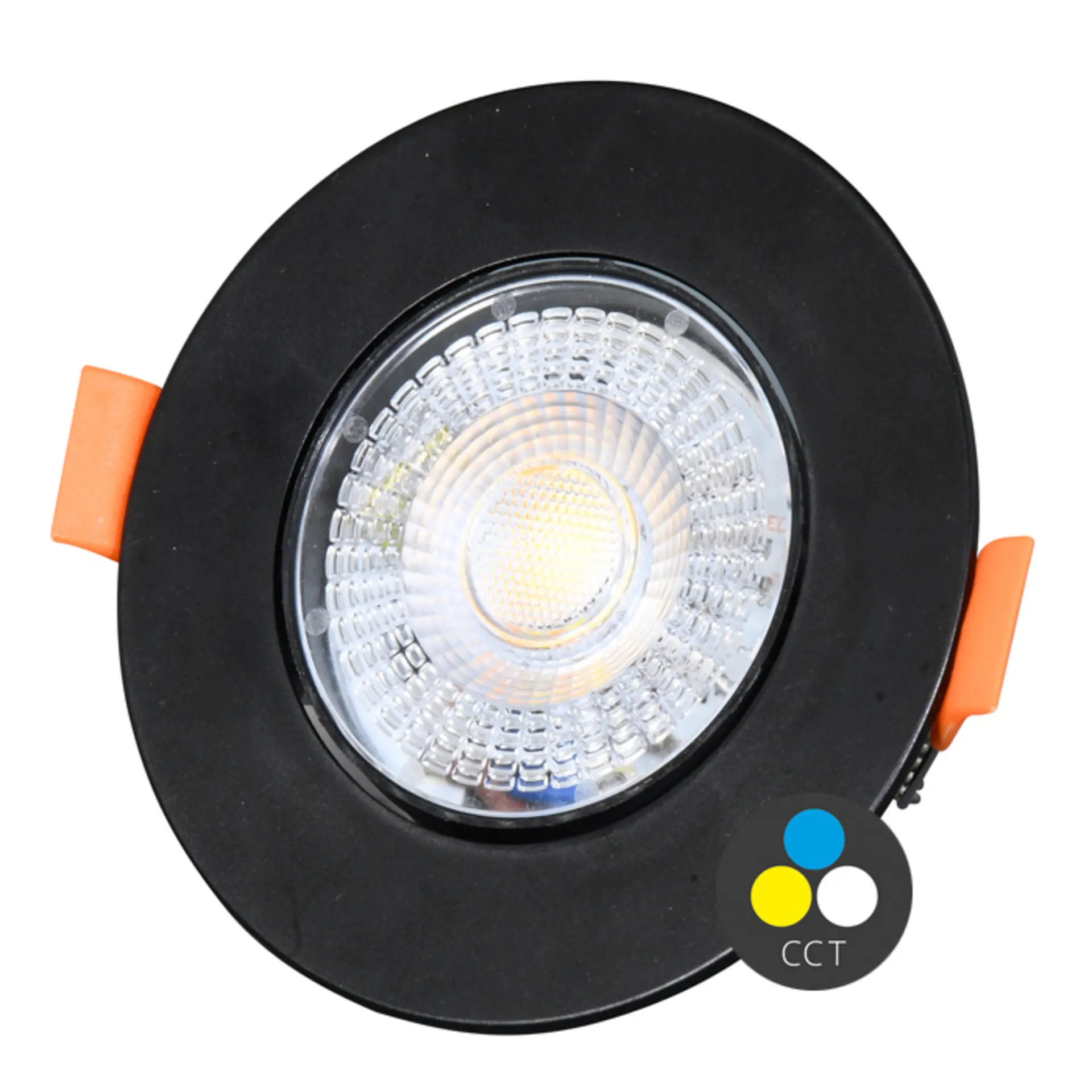 Ecolite SMD kruh 9cm výklopný max.7W IP20 560lm CCT černá LED-YL201/7W/CCT/CR