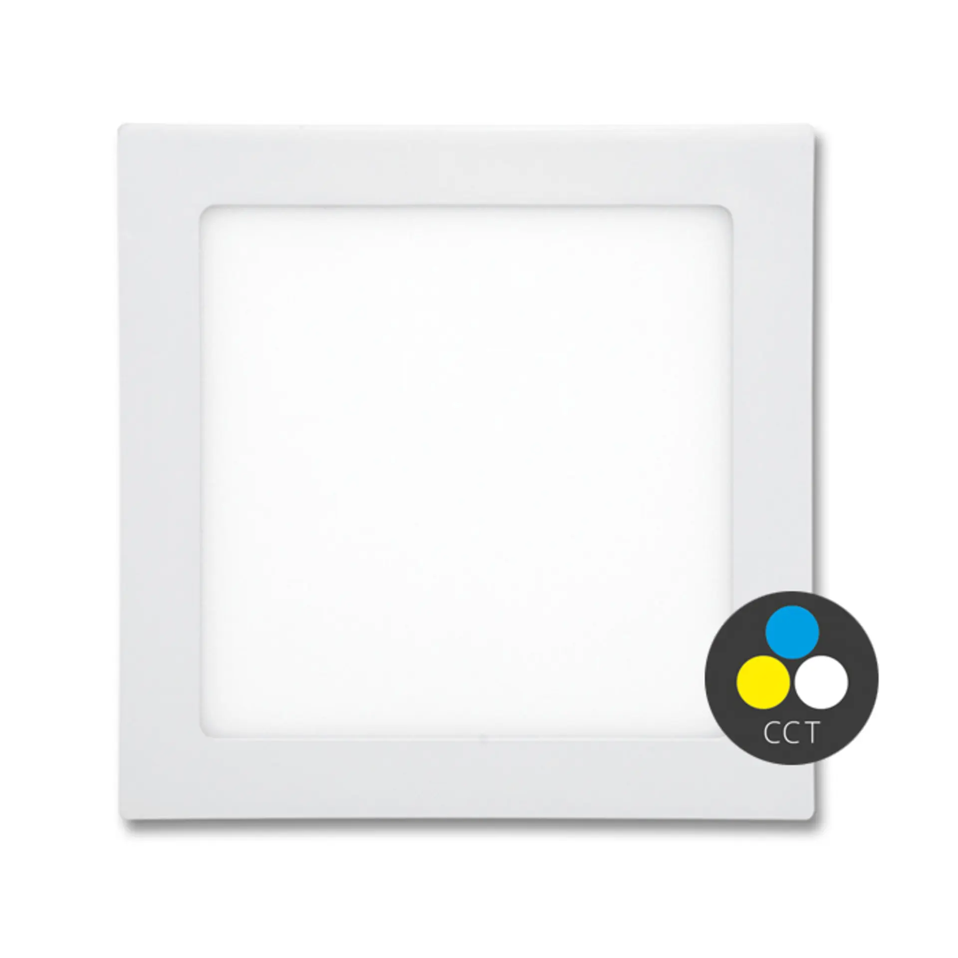 Ecolite SMD panel 17,5x17,5cm 12W CCT IP44 960lm LED24V-WSQ-CCT/12W/BI