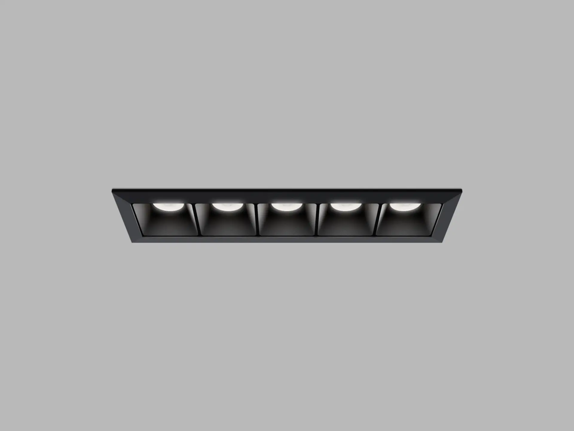 LED2 2491353DT LED2 Zápustné svítidlo LINEAR II 5, B TRIAC 10W 3000K/3500K/4000K UGR černá - LED2 Lighting