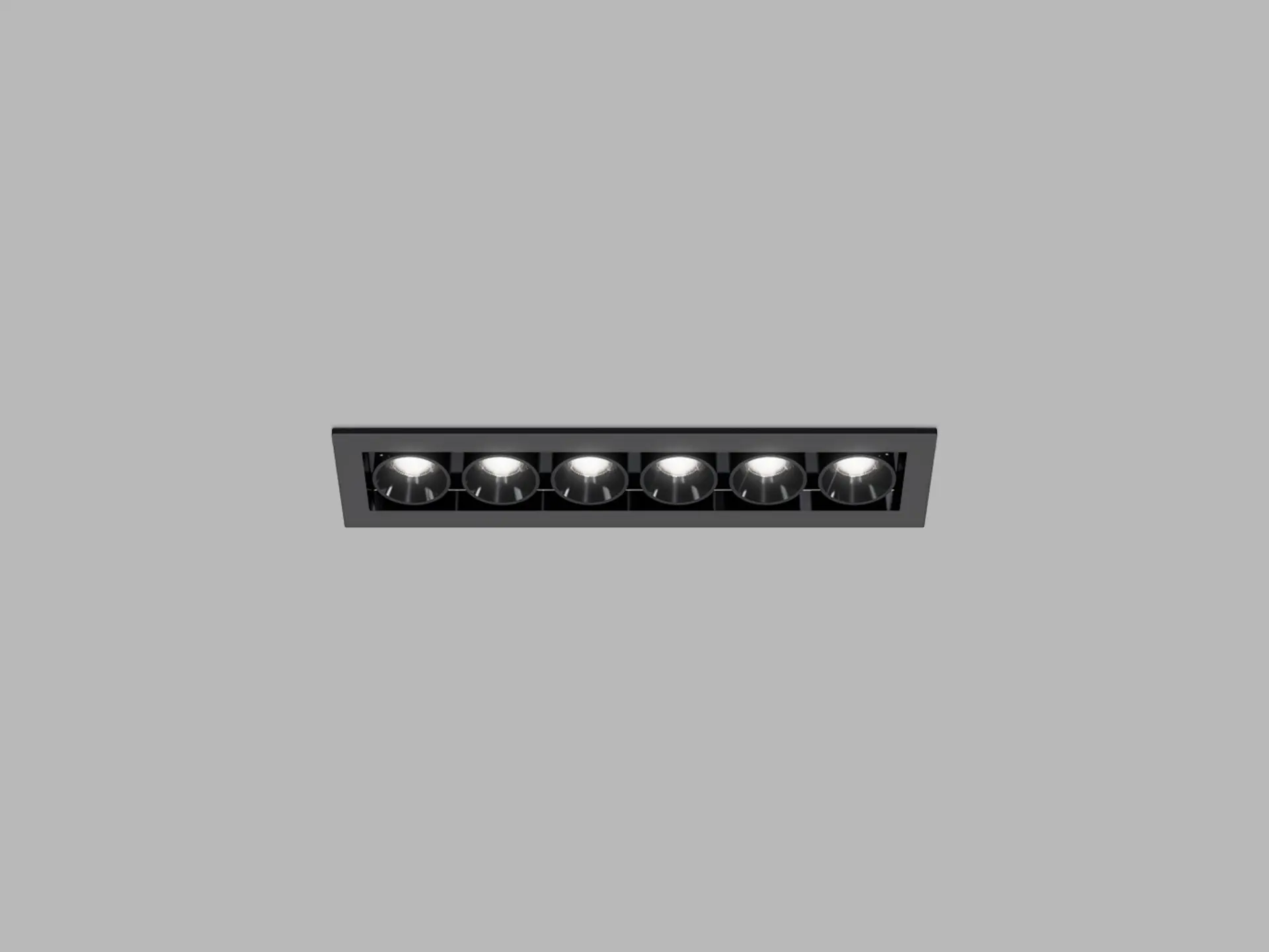 LED2 2560273D Zápustné svítidlo RIVA MINI 6, B DALI/PUSH 10W 2700K/3000K/4000K UGR černá