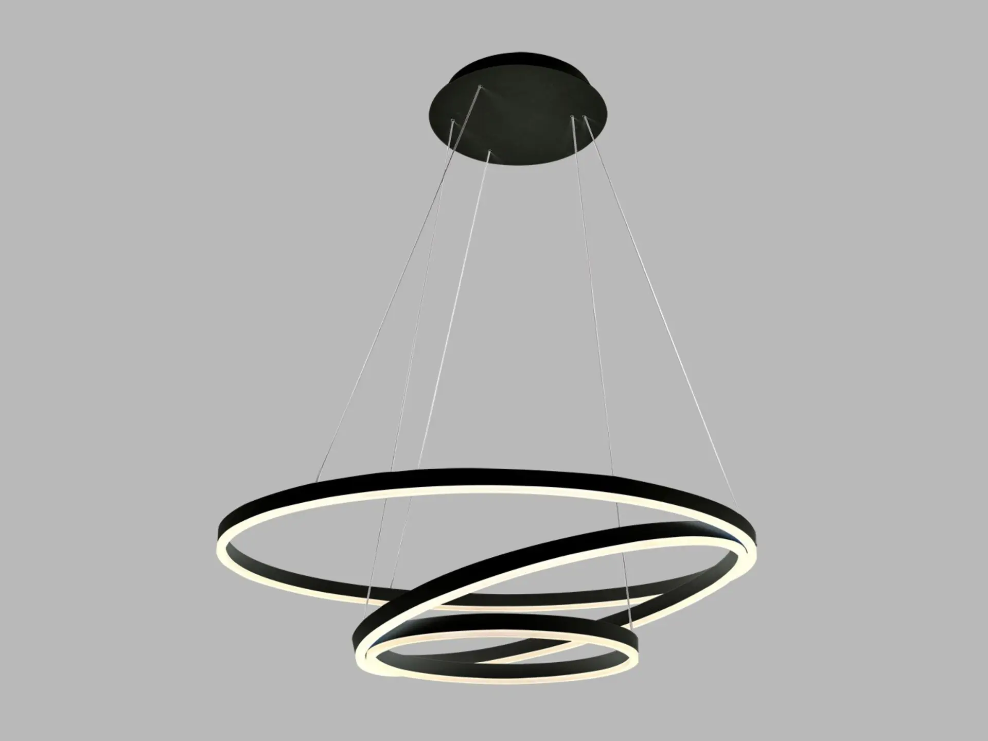 LED2 3271173DTW Závěsné svítidlo CIRCLE 3 P-Z, B DALI TW/PUSH TW 136W 2700K-4000K černá
