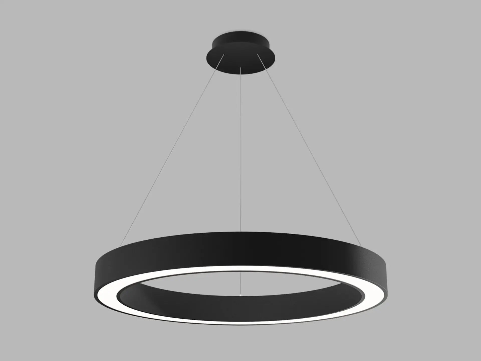 LED2 3273953DT LED2 Závěsné svítidlo SATURN SLIM 80 P-Z, B TRIAC DIM 60W 2CCT 3000K/4000K černá - LED2 Lighting