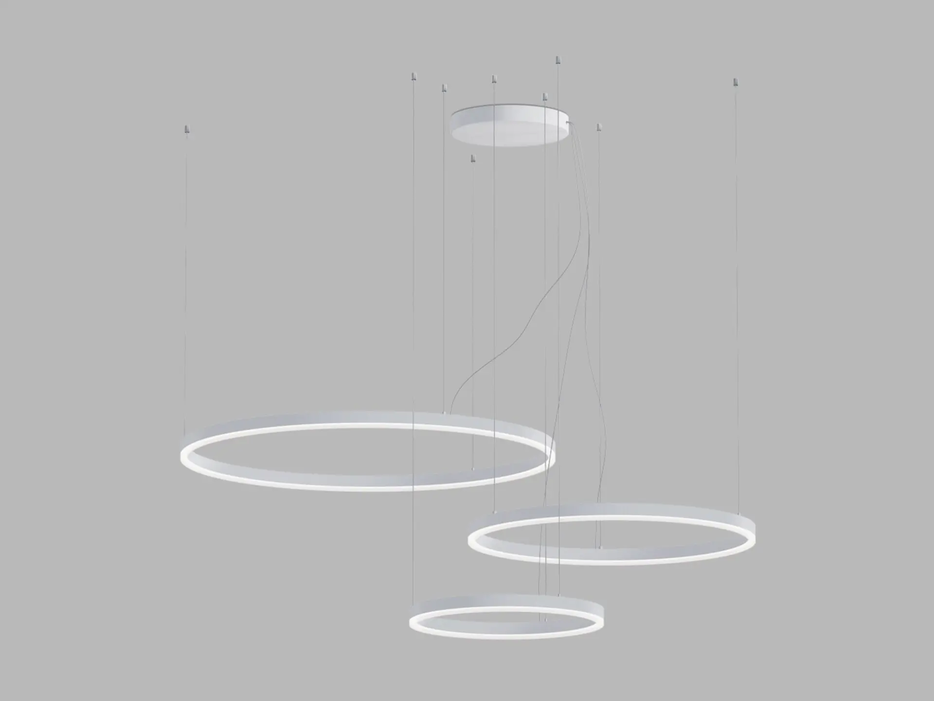 LED2 3274751CSTW Závěsné svítidlo CIRCLE SET 3 P-Z, W CASAMBI TW 136W 3000K-4000K bílá