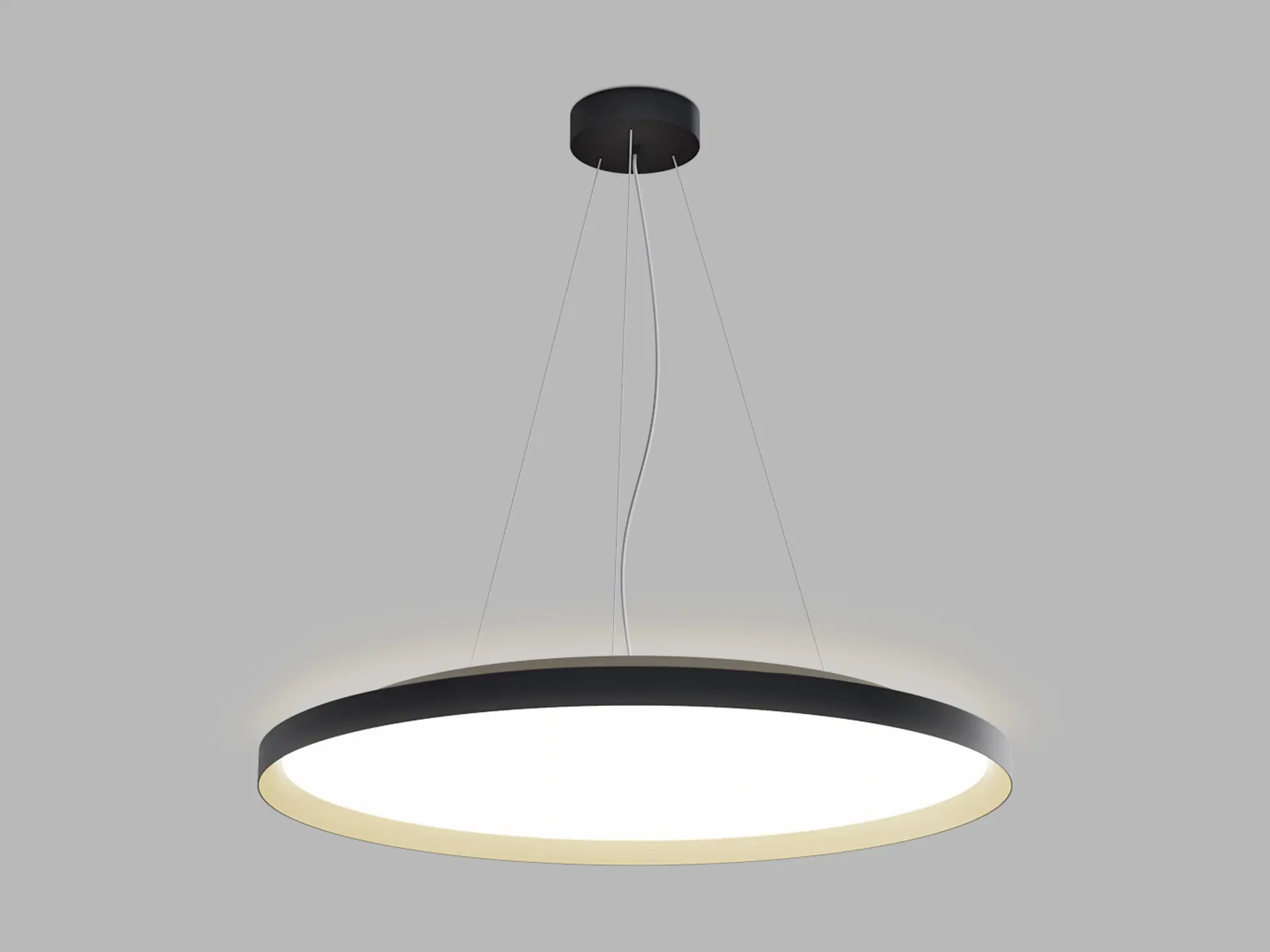 LED2 32750537DT LED2 Závěsné svítidlo MOON 80 P/N-Z, BG TRIAC DIM 88W 2CCT 3000K/4000K černá/šampaň - LED2 Lighting