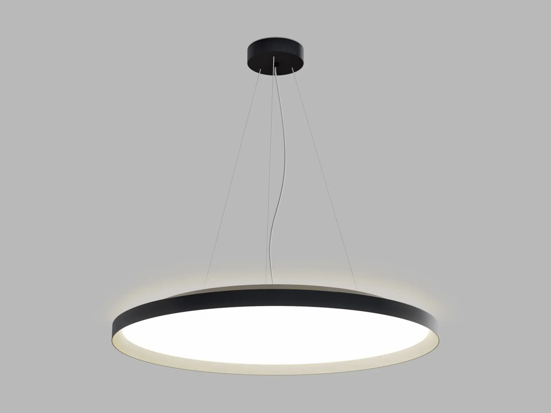 LED2 32750737CSTW LED2 Závěsné svítidlo MOON 80 P/N-Z, BCH CASAMBI TW 88W (76+12) 2700K-4000K černá/šampaň - LED2 Lighting