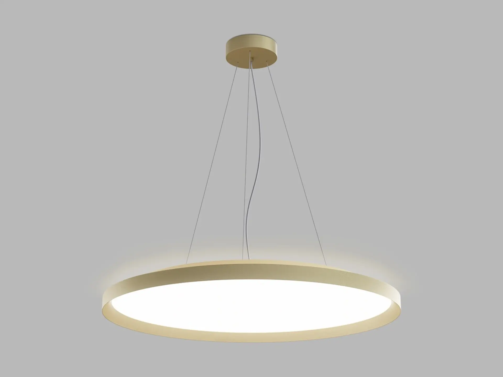 LED2 3275077DTW LED2 Závěsné svítidlo MOON 80 P/N-Z, G DALI TW/PUSH TW 88W (76+12) 2700K-4000K zlatá - LED2 Lighting