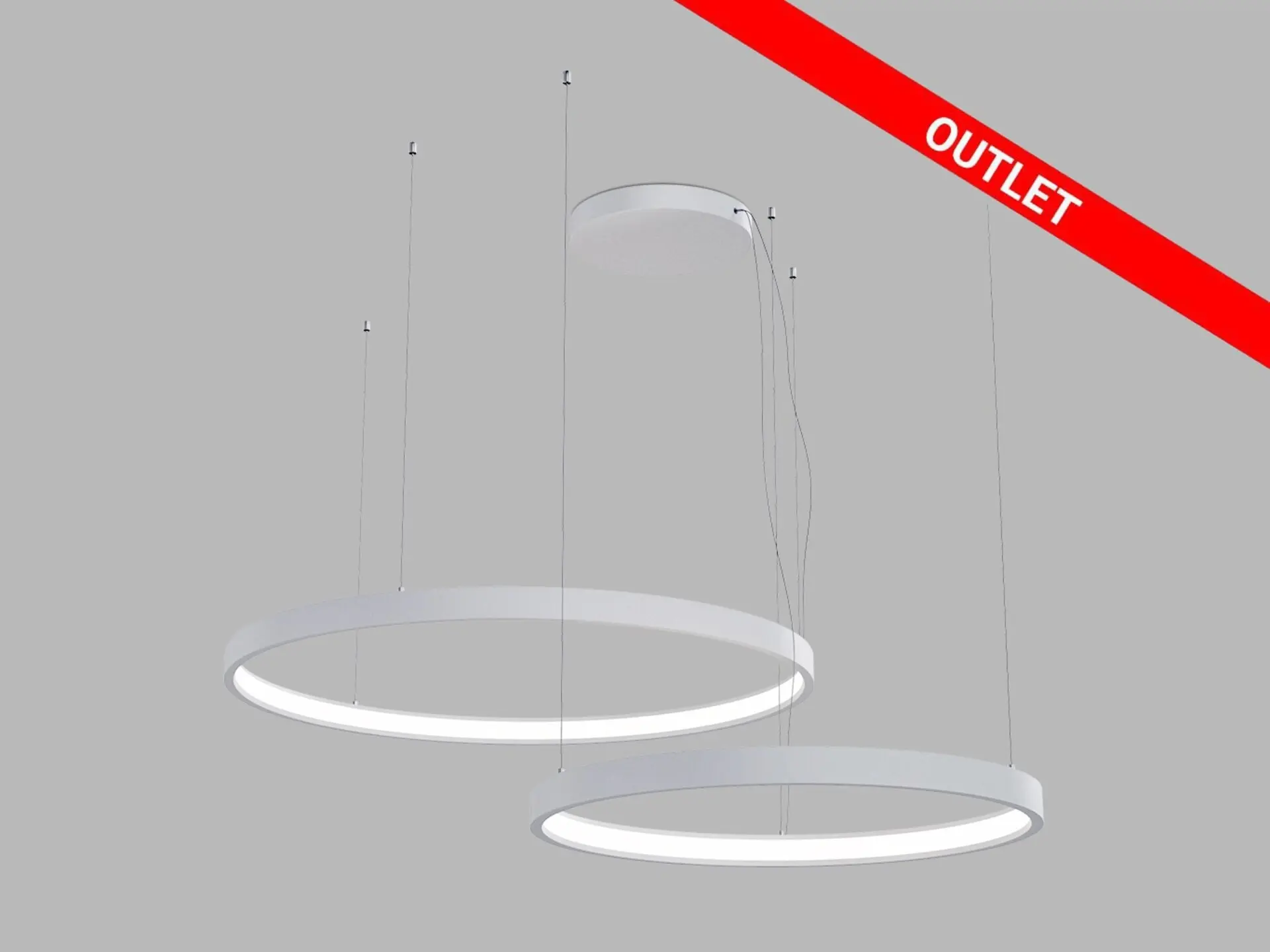 LED2 3275351DT Závěsné svítidlo CIRO SET 2 P-Z, W TRIAC DIM 100W 3000K/4000K bílá