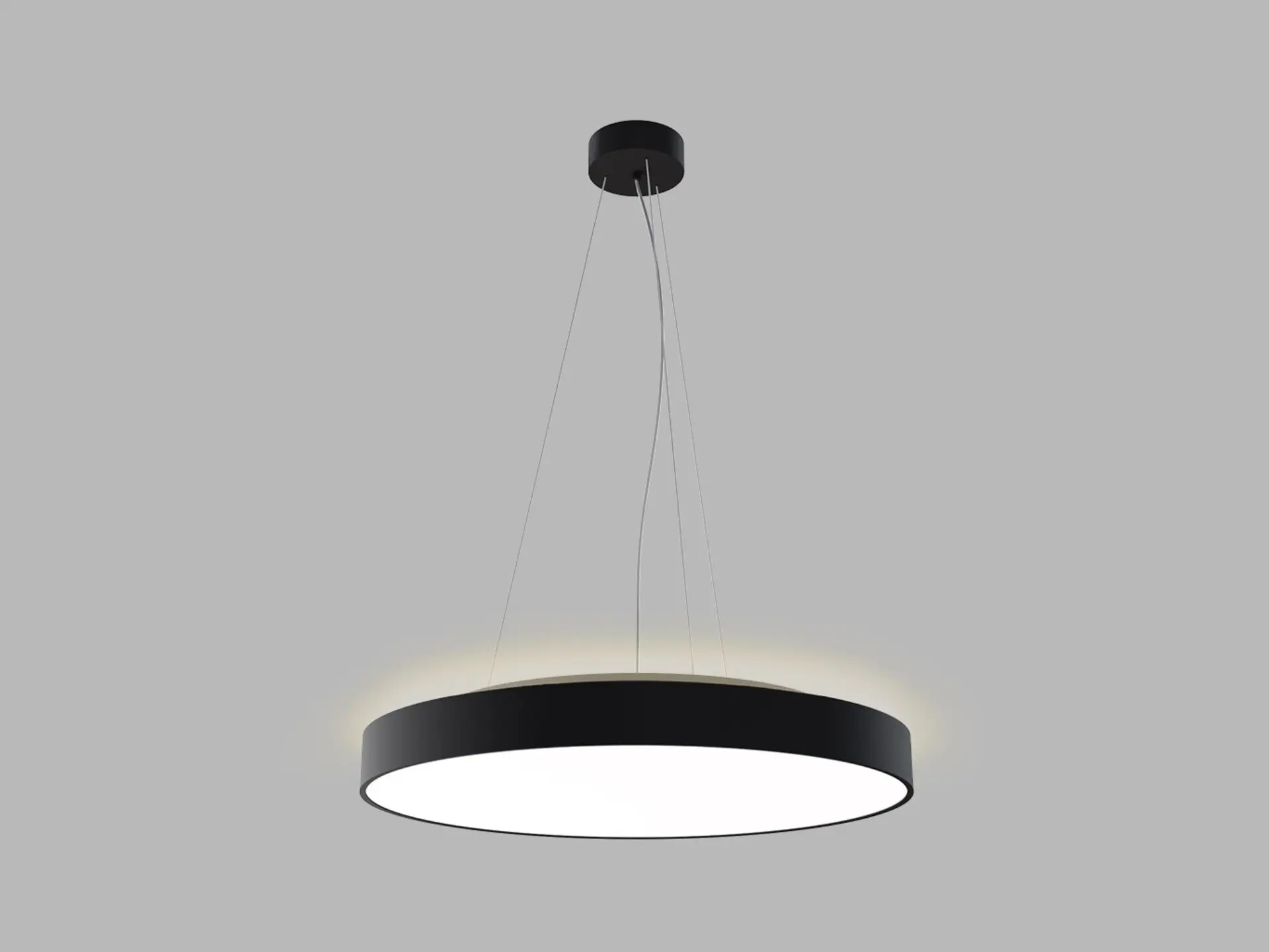 LED2 3275653D Závěsné svítidlo RINGO II 60 P/N-Z, B DALI/PUSH DIM 55+10W 3000K/4000K černá