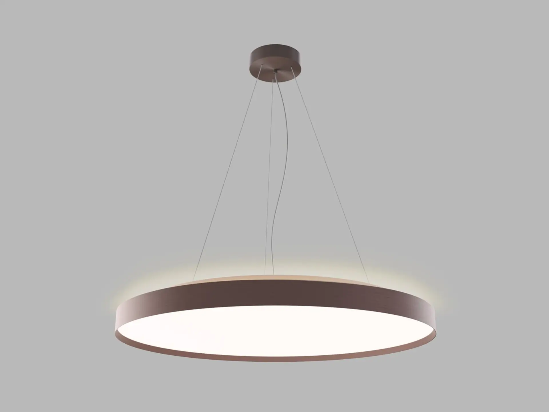 LED2 3276058D Závěsné svítidlo TORO 80 P/N-Z, CF DALI/PUSH DIM 80+12W 3000K/4000K hnědá