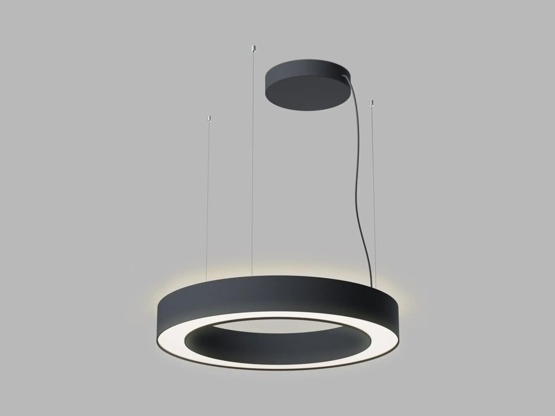 LED2 3276373CSTW Závěsné svítidlo SATURN SLIM II 60 P/N-Z, B CASAMBI TW 60W (40+20) 2700K-4000K černá