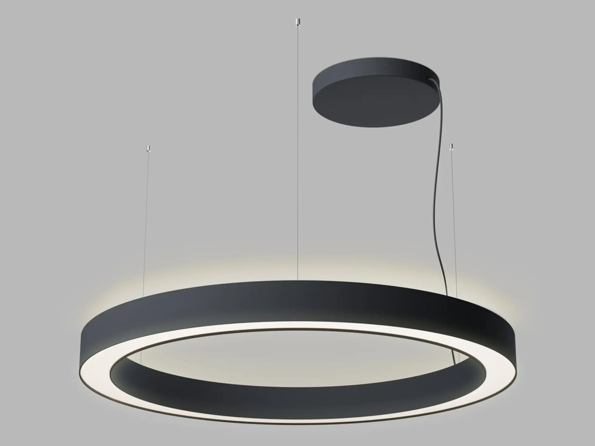 LED2 3276573CSTW Závěsné svítidlo SATURN SLIM II 100 P/N-Z, B CASAMBI TW 120W (80+40) 2700K-4000K černá