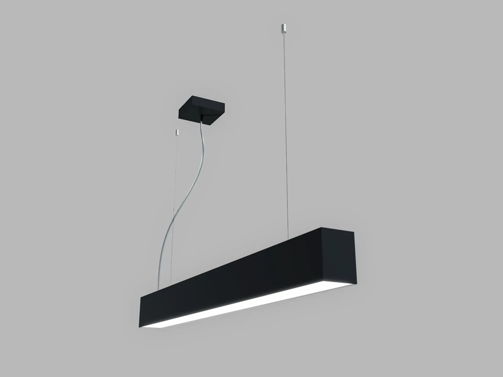 LED2 3313253D LED2 Závěsné svítidlo LINO 90 P-Z, B PRISMA 24W DALI/PUSH DIM 3CCT 3000K/3500/4000K UGR černá - LED2 Lighting