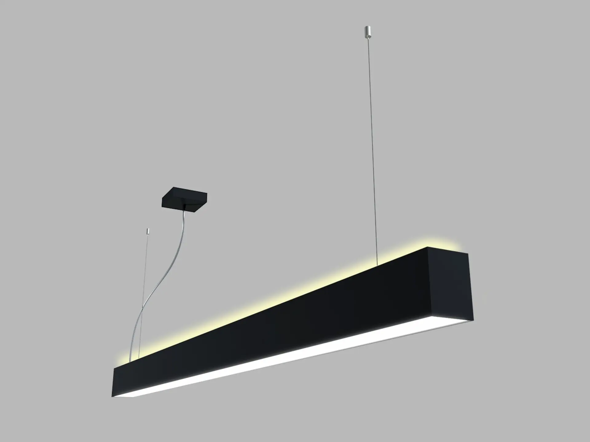 LED2 3315053DT Závěsné svítidlo LINO II 150 P/N-Z, B TRIAC 49W 3000K/3500K/4000K UGR černá